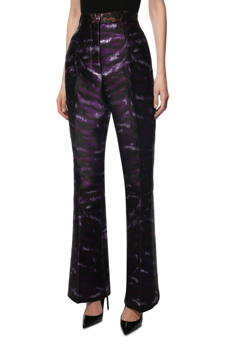 Dolce & Gabbana Wide-Leg Leopard-Print Trousers