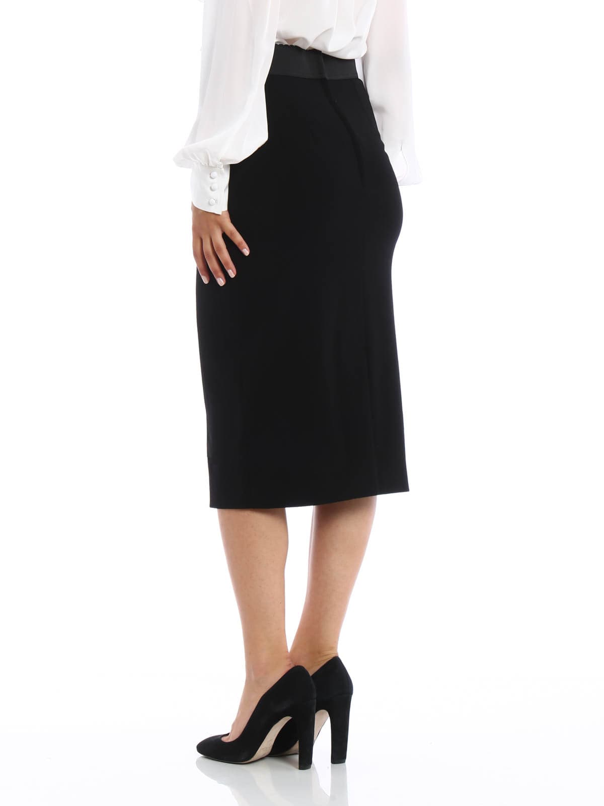 Dolce & Gabbana Wool-Blend Midi Skirt