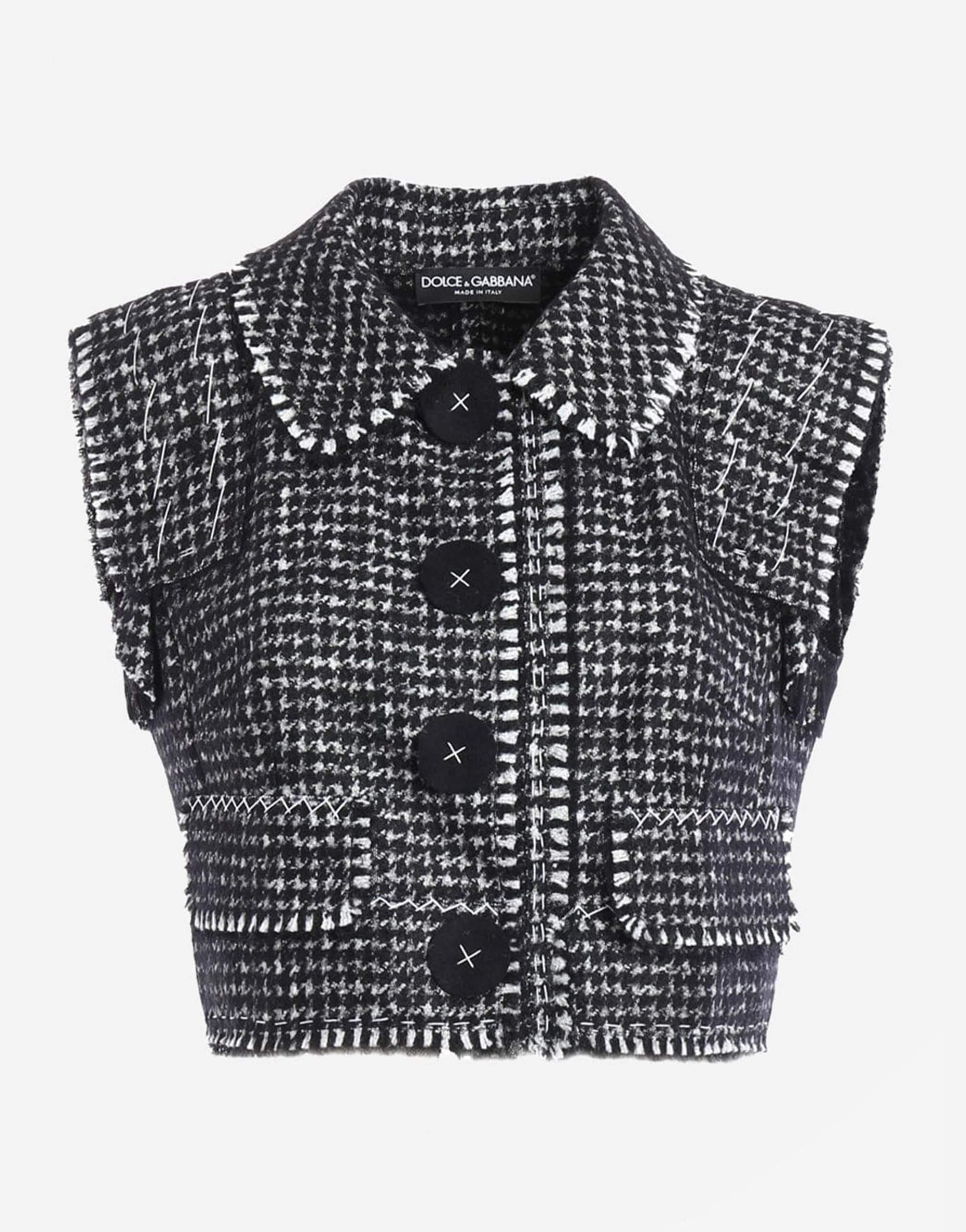 Dolce & Gabbana Wool Blend Sleeveless Jacket