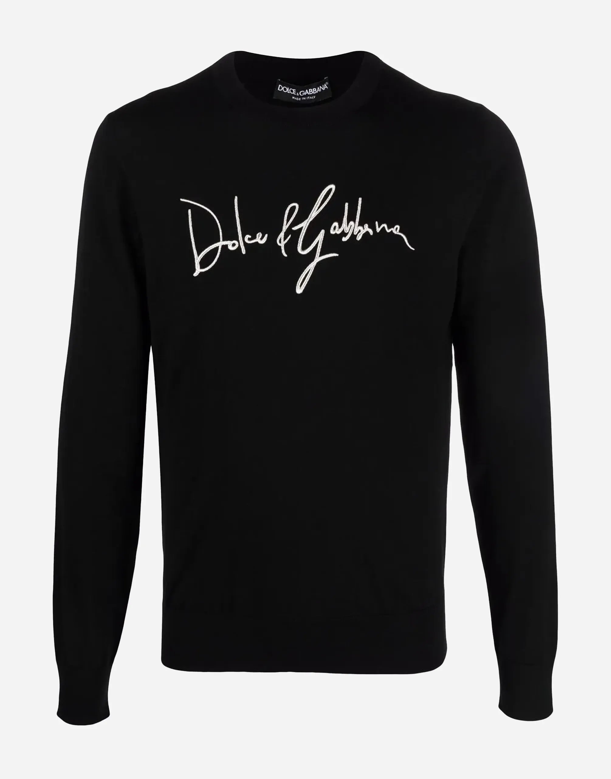 Dolce & Gabbana Dolce & Gabbana Wool Embroidered-Logo Sweater