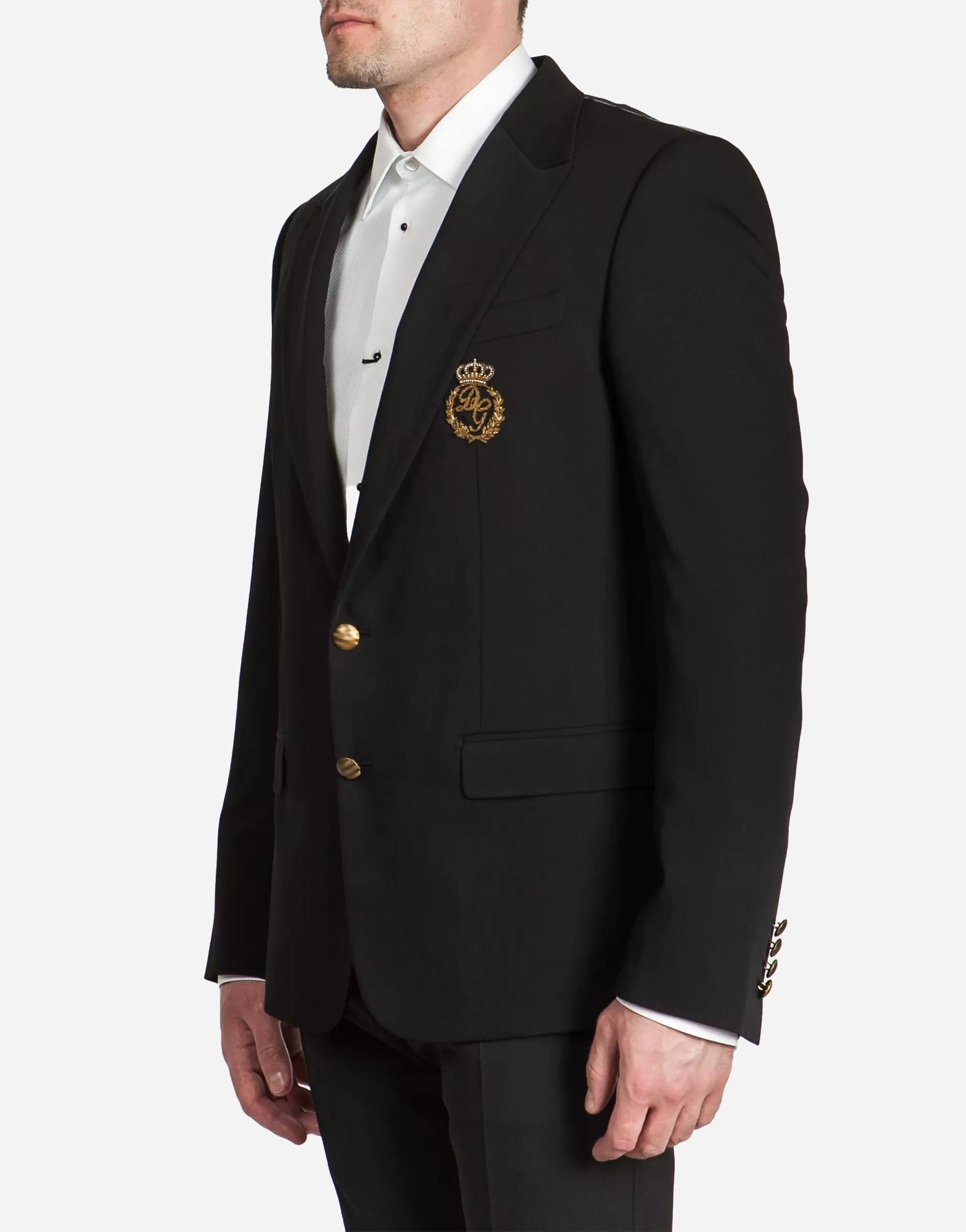 Dolce & Gabbana Wool Knit Jacket With Gold Buttons