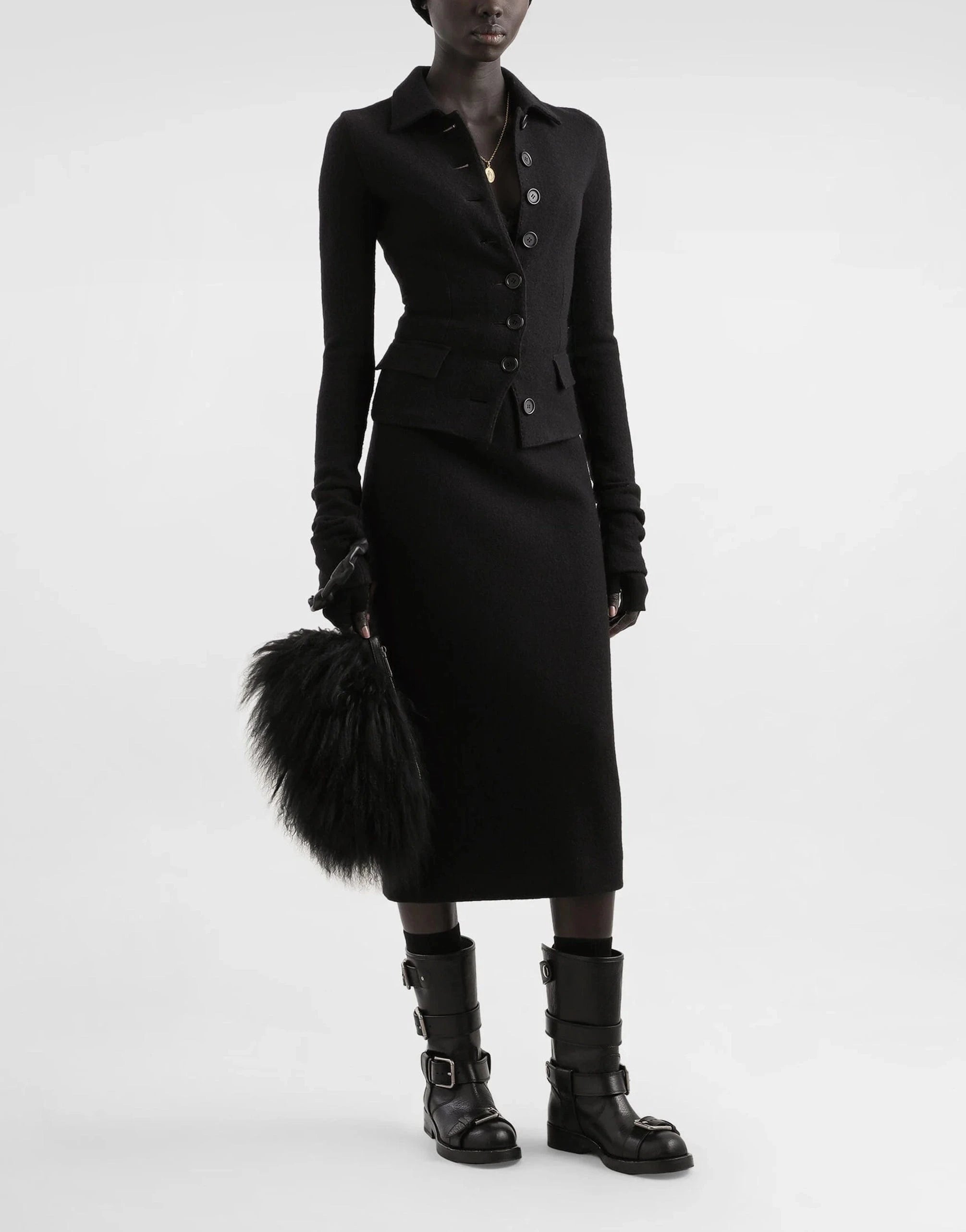 Dolce & Gabbana Wool Pencil Skirt | Sendegaro US