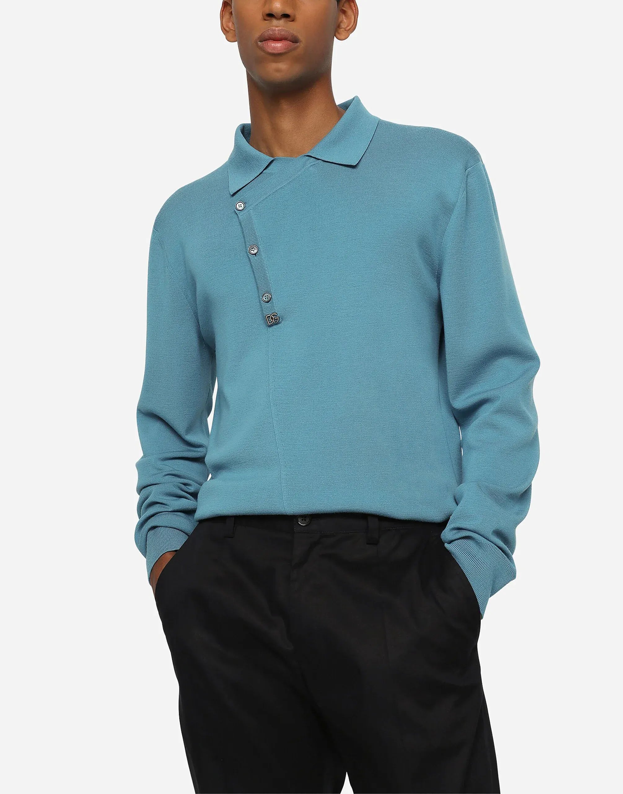 Dolce & Gabbana ウールポロネックセーター | Sendegaro US