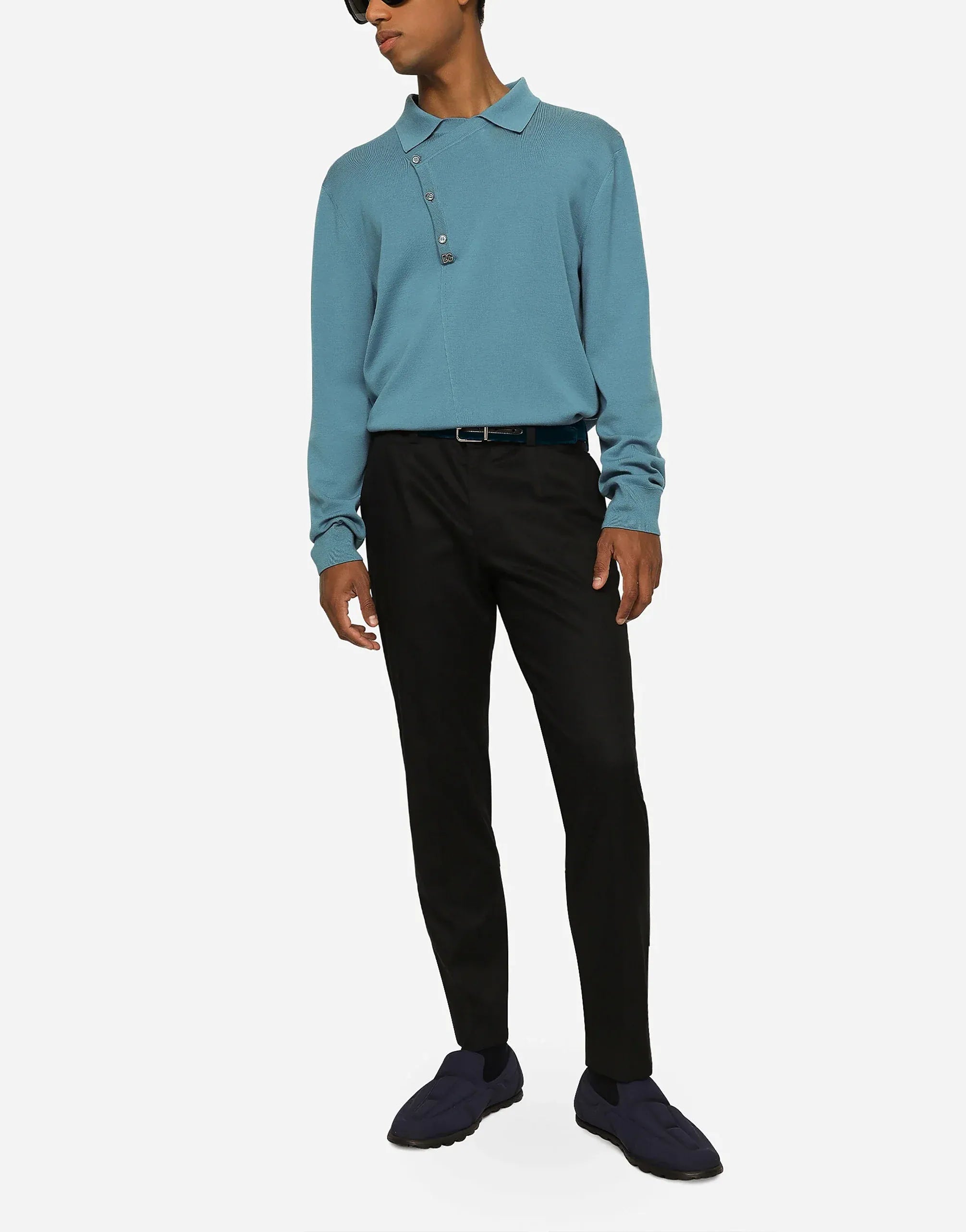 Dolce & Gabbana ウールポロネックセーター | Sendegaro US