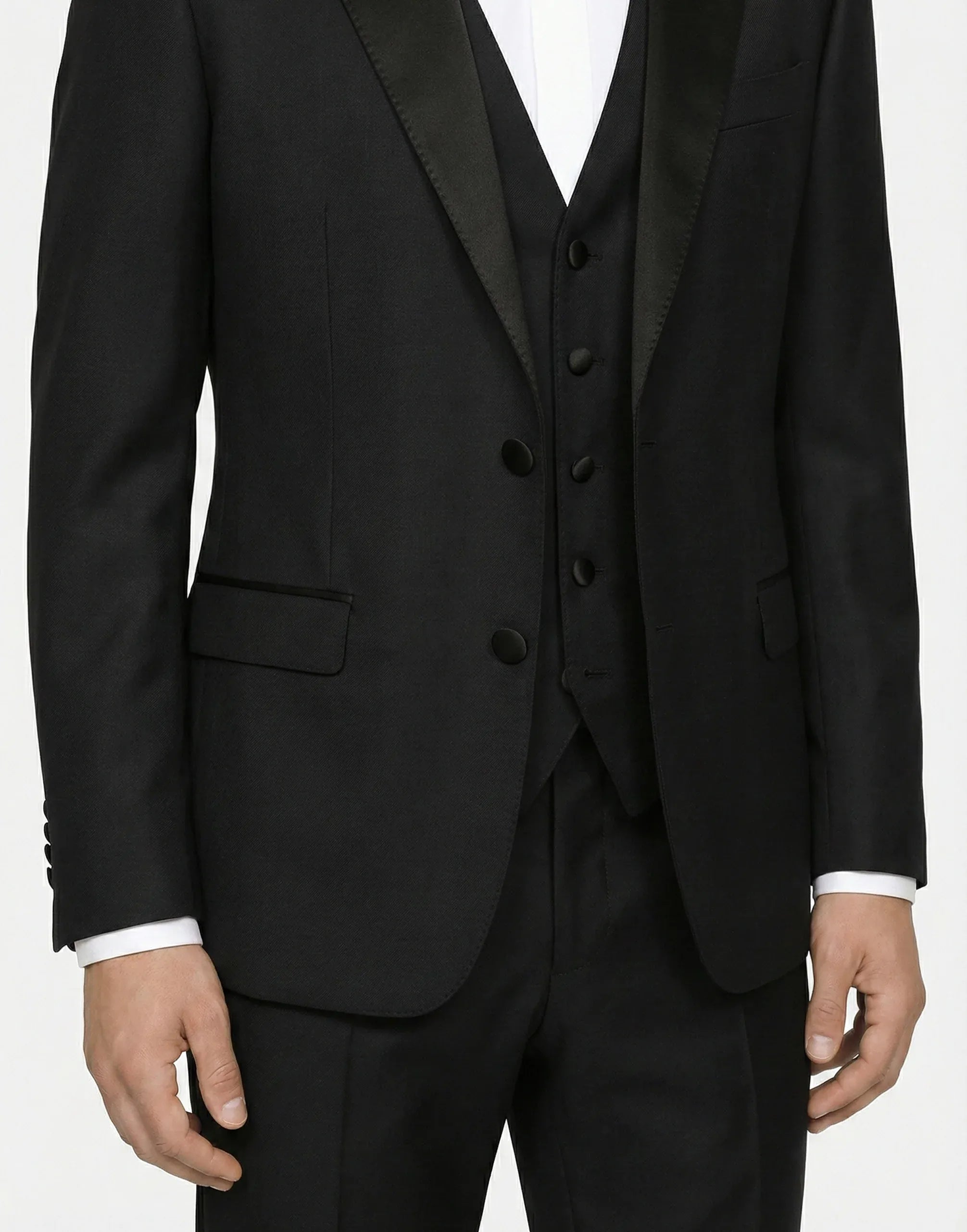 Dolce & Gabbana Costume Martini trois pièces en mélange laine-soie