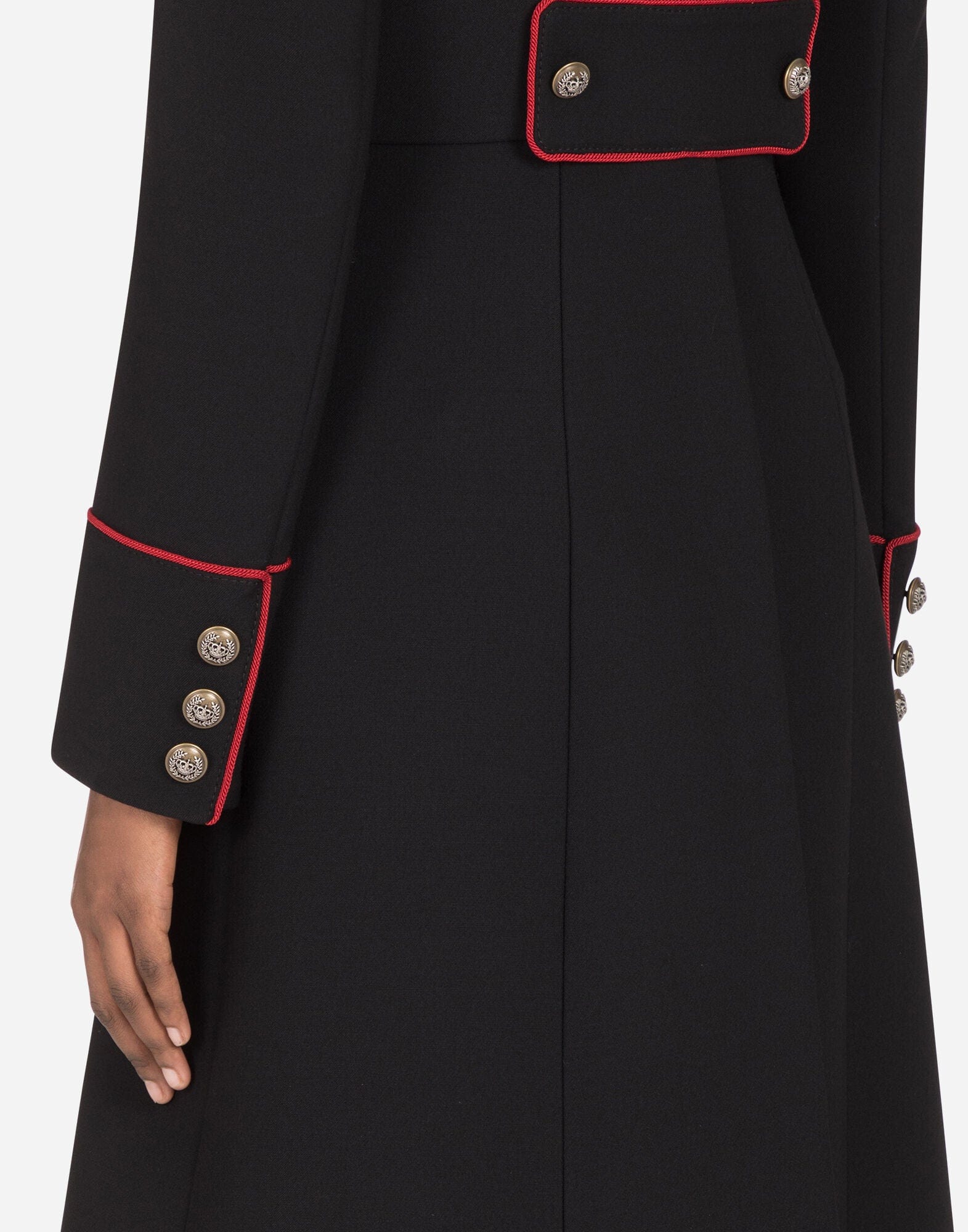 Dolce & Gabbana Woolen Jacket With Piping