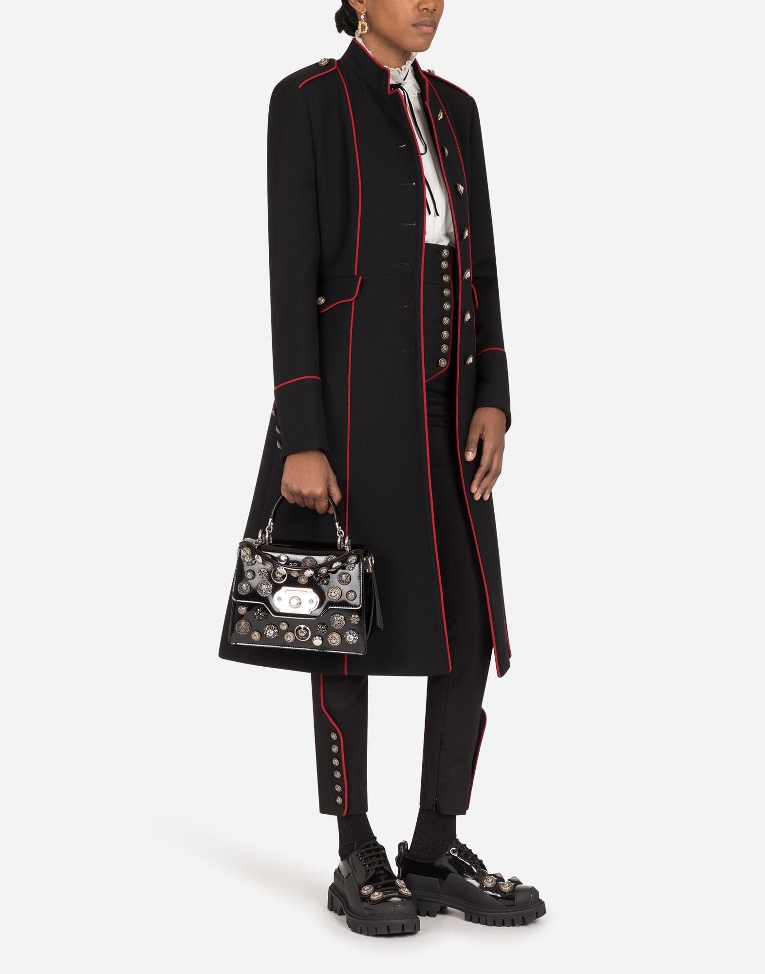 Dolce & Gabbana Woolen Jacket With Piping