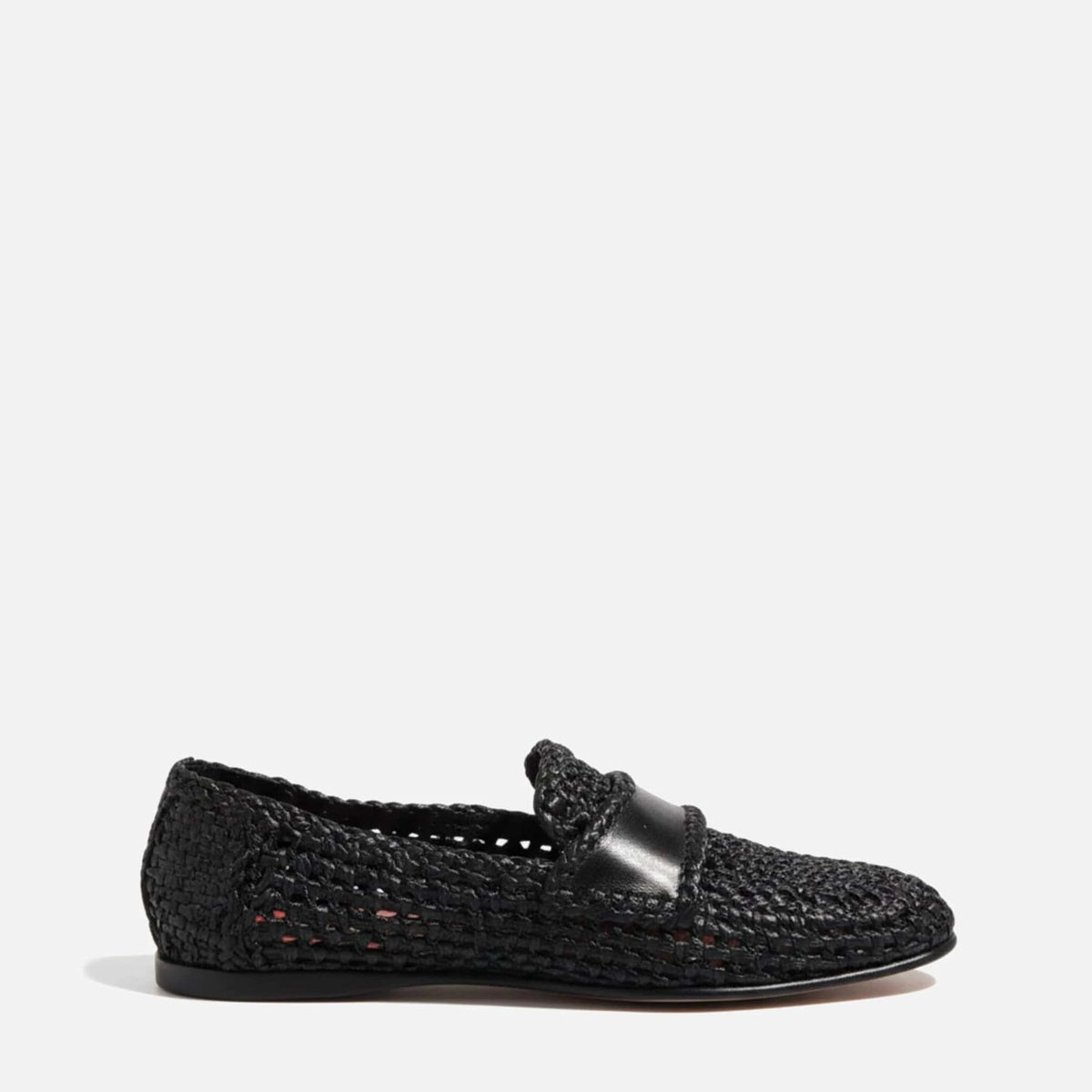 Dolce & Gabbana Woven Leather Slip-On Loafers | Sendegaro