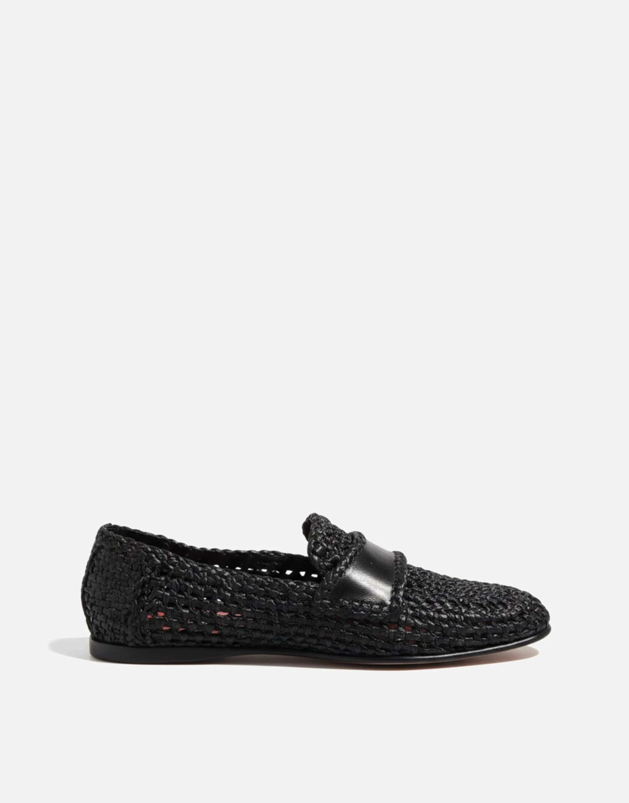 Dolce & Gabbana Woven Leather Slip-On Loafers