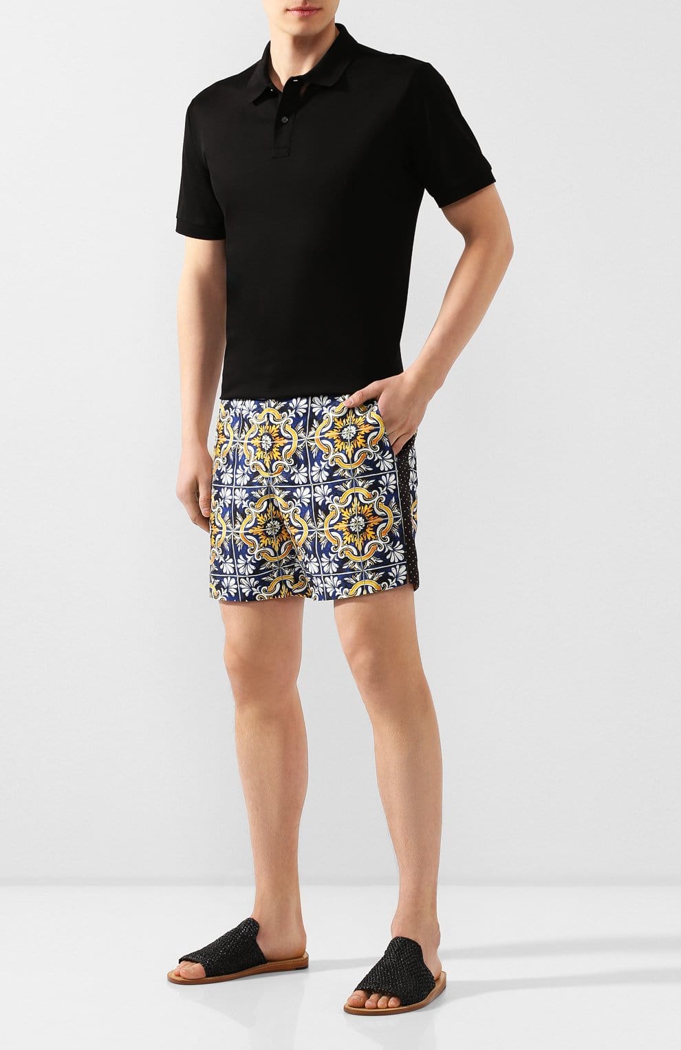 Dolce & Gabbana Woven Slides