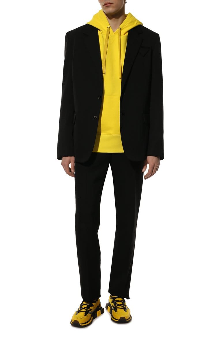 Dolce & Gabbana Yellow Sorrento Low-Top Sneakers