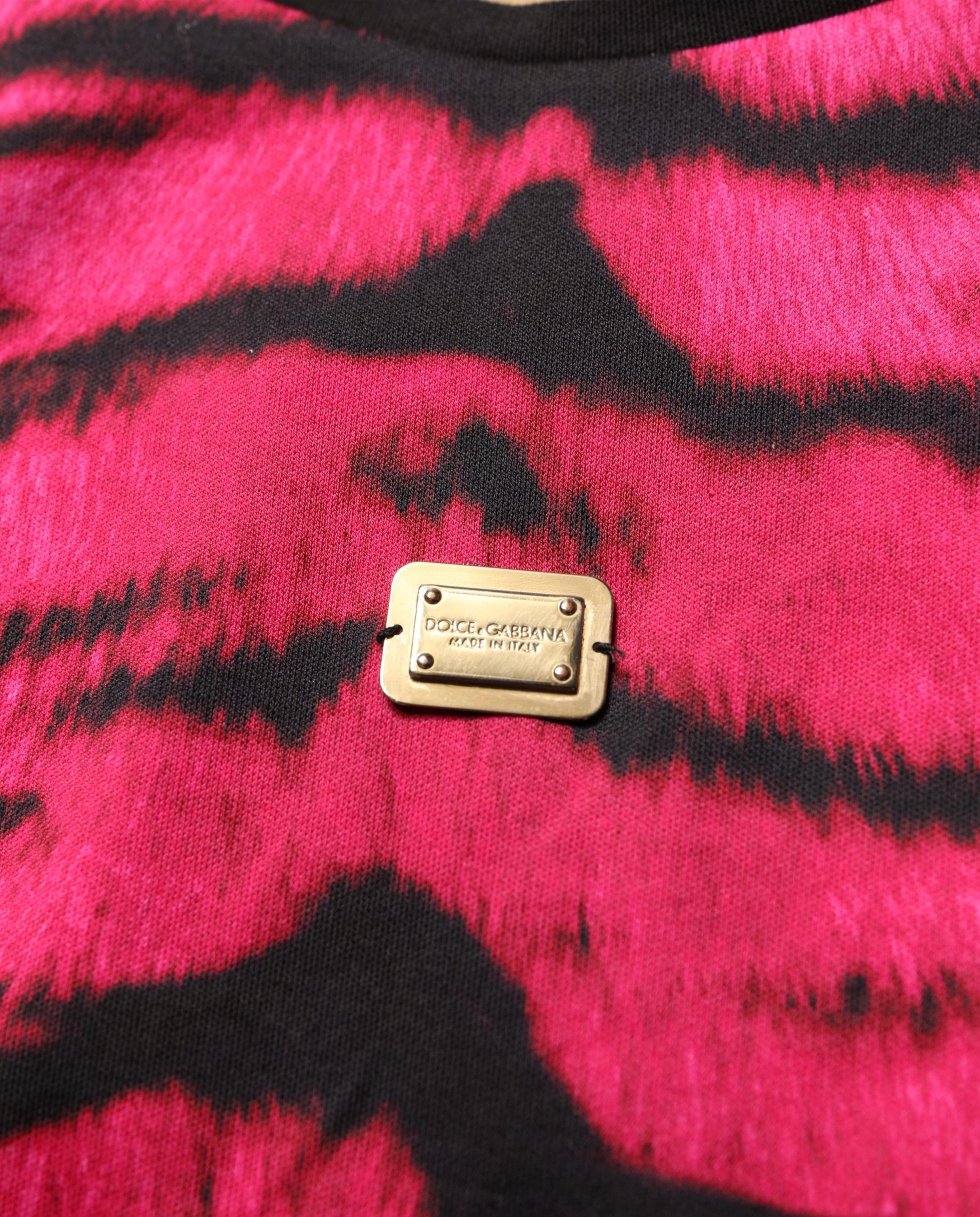 Dolce & Gabbana Zebra Print Cropped T-Shirt | Sendegaro