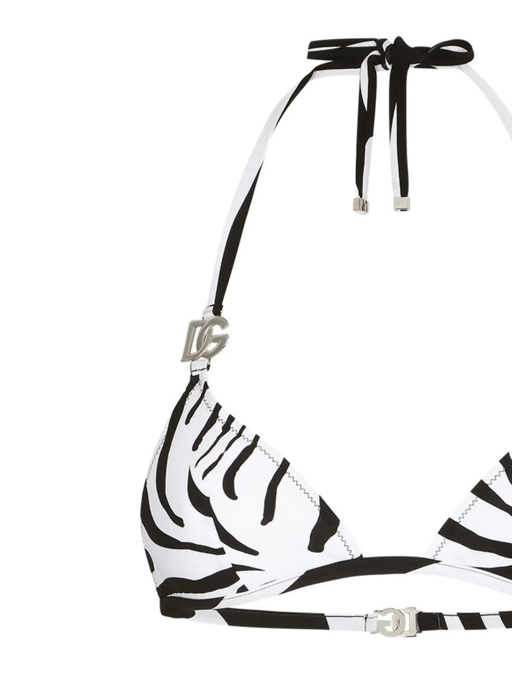 Dolce & Gabbana Zebra-Print DG-Logo Bikini