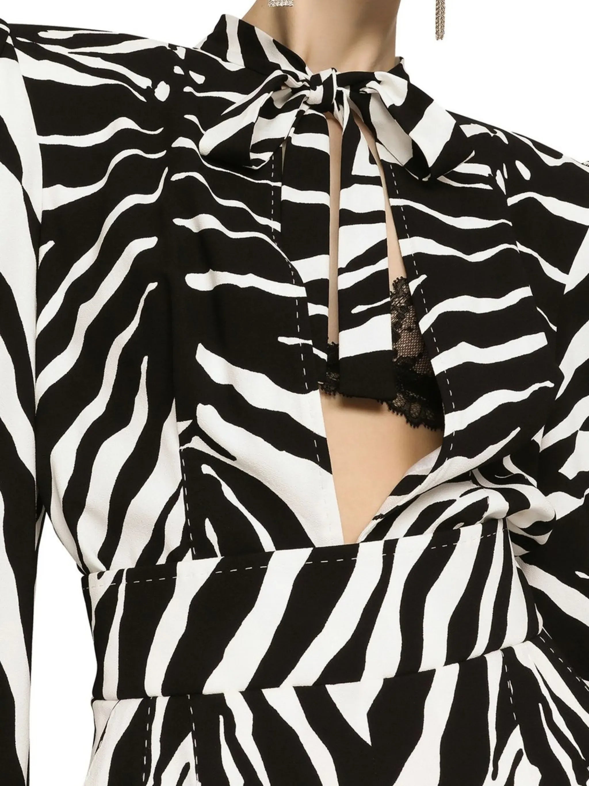 Dolce & Gabbana Zebra-Print Jumpsuit