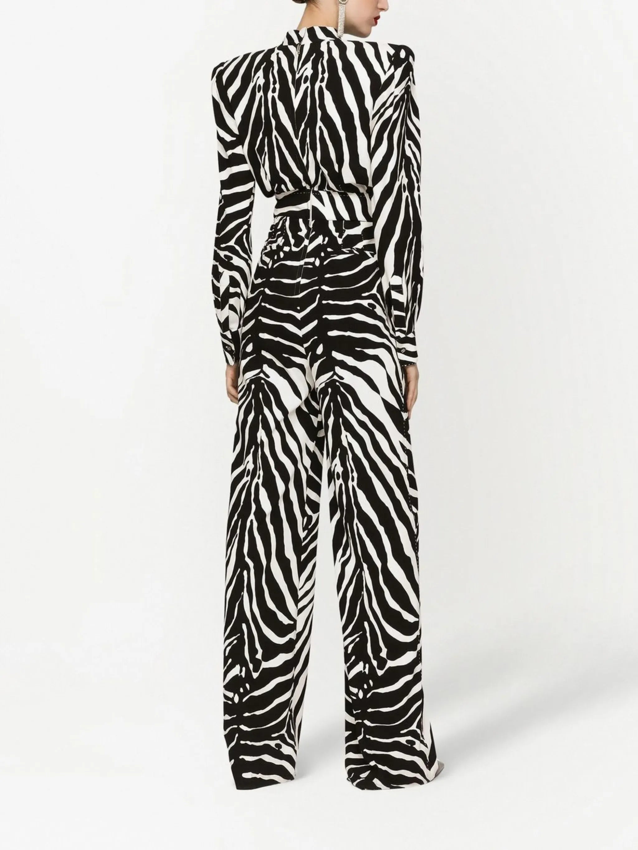 Dolce & Gabbana Zebra-Print Jumpsuit