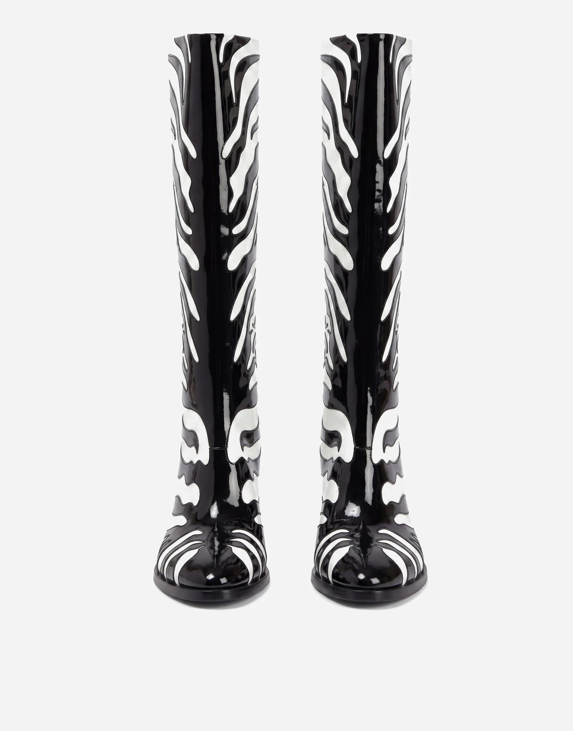 Dolce & Gabbana Dolce & Gabbana Zebra Print Knee High Boots