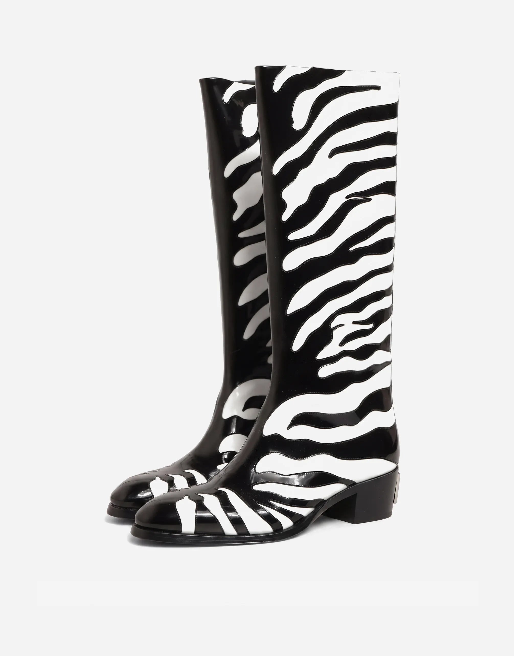 Dolce & Gabbana Dolce & Gabbana Zebra Print Knee High Boots