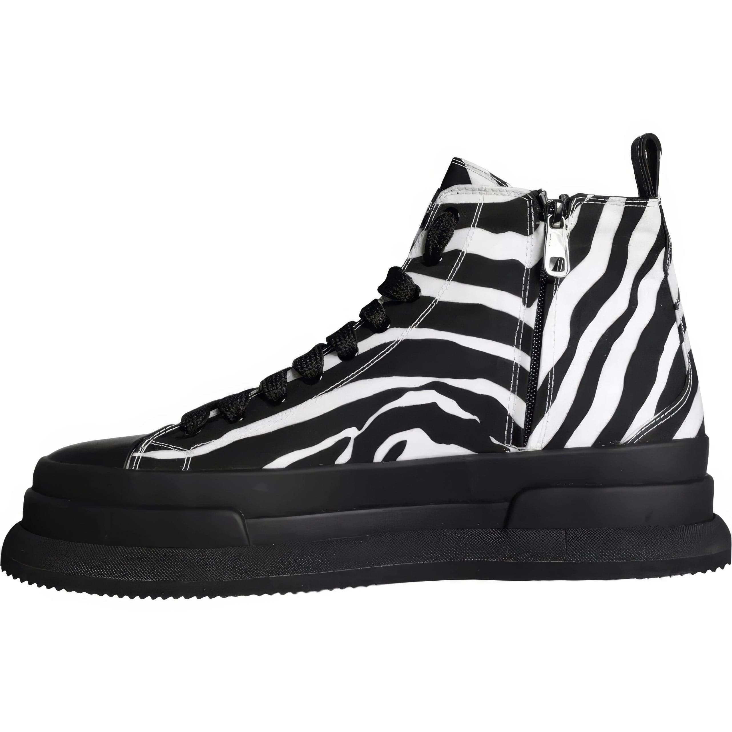 Dolce & Gabbana Zebra-Print Mid-Top Sneakers