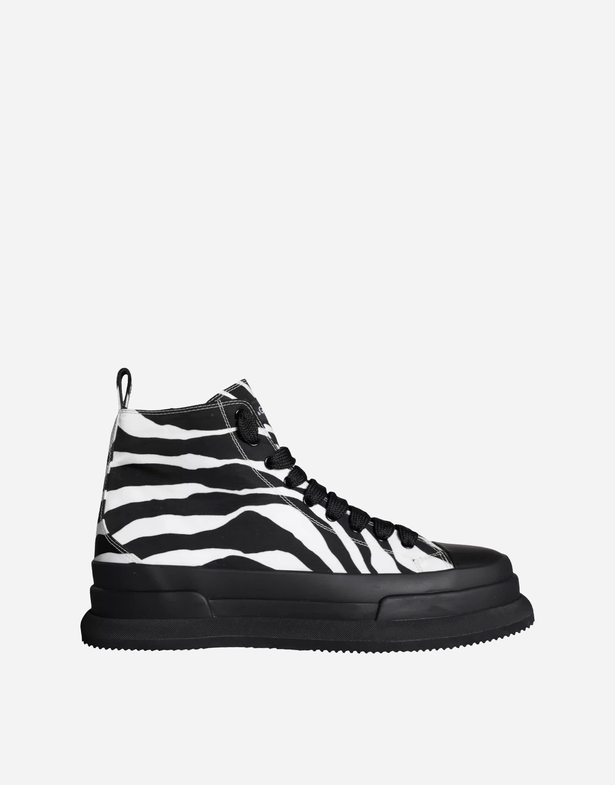 Dolce & Gabbana Zebra-Print Mid-Top Sneakers