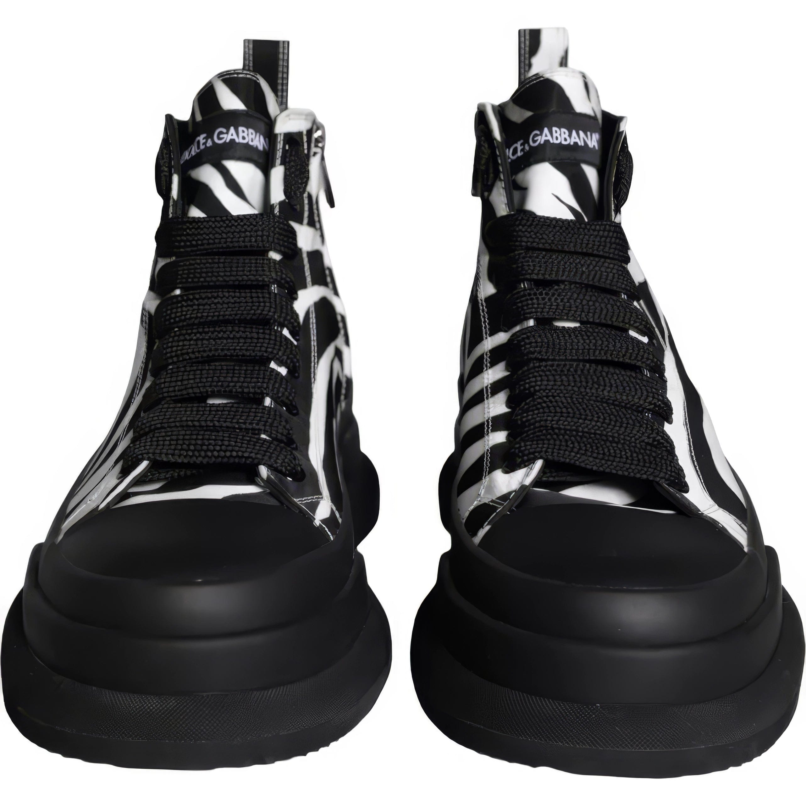 Dolce & Gabbana Zebra-Print Mid-Top Sneakers