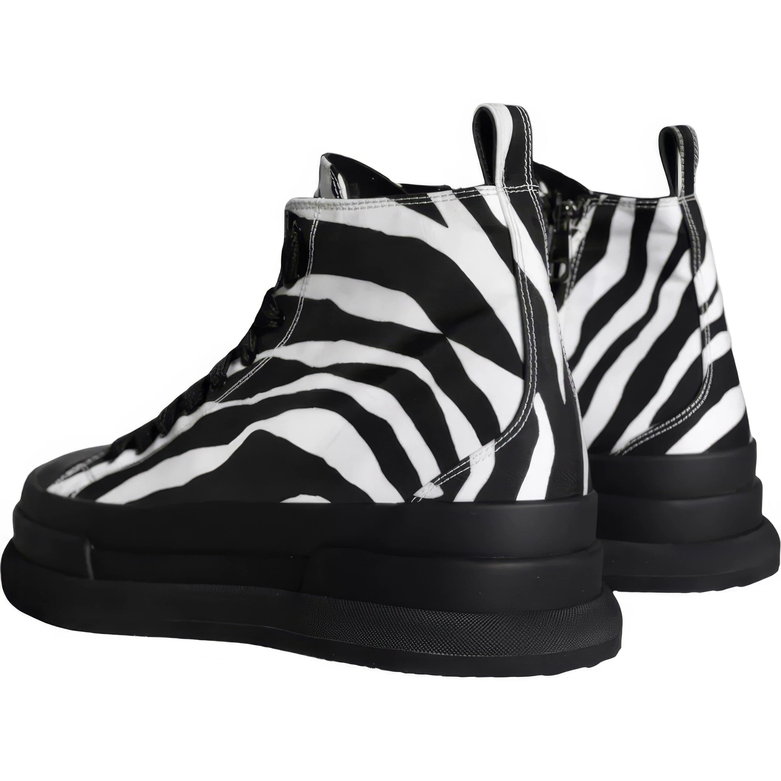 Dolce & Gabbana Zebra-Print Mid-Top Sneakers