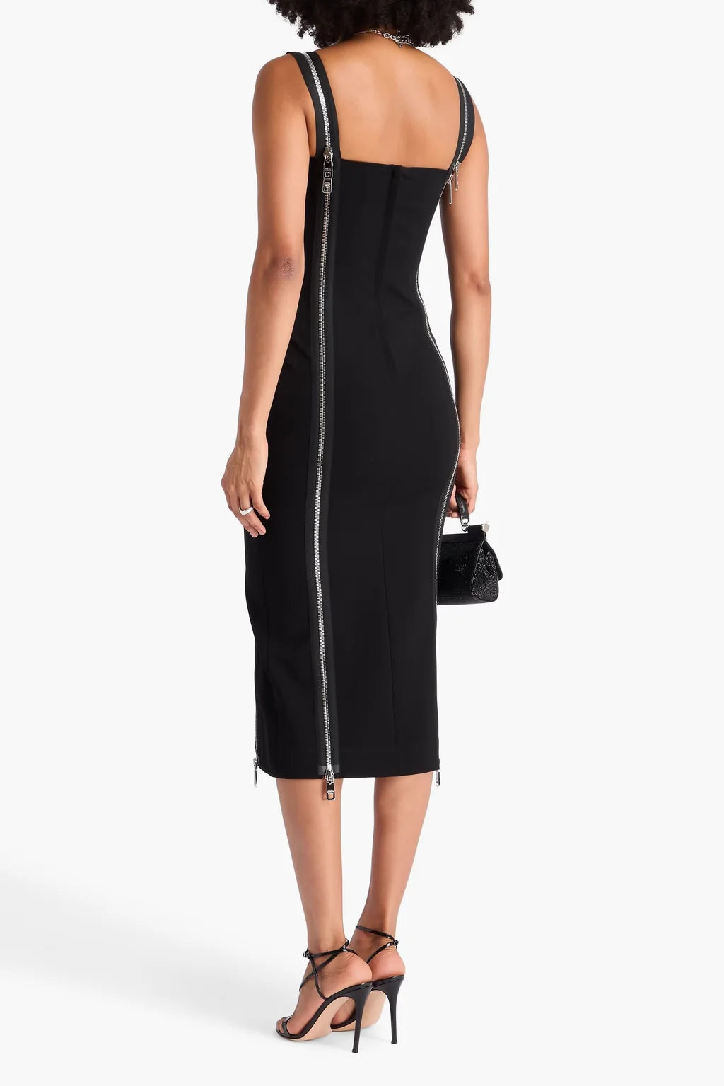 Dolce & Gabbana Zip Detail Bodycon Midi Dress