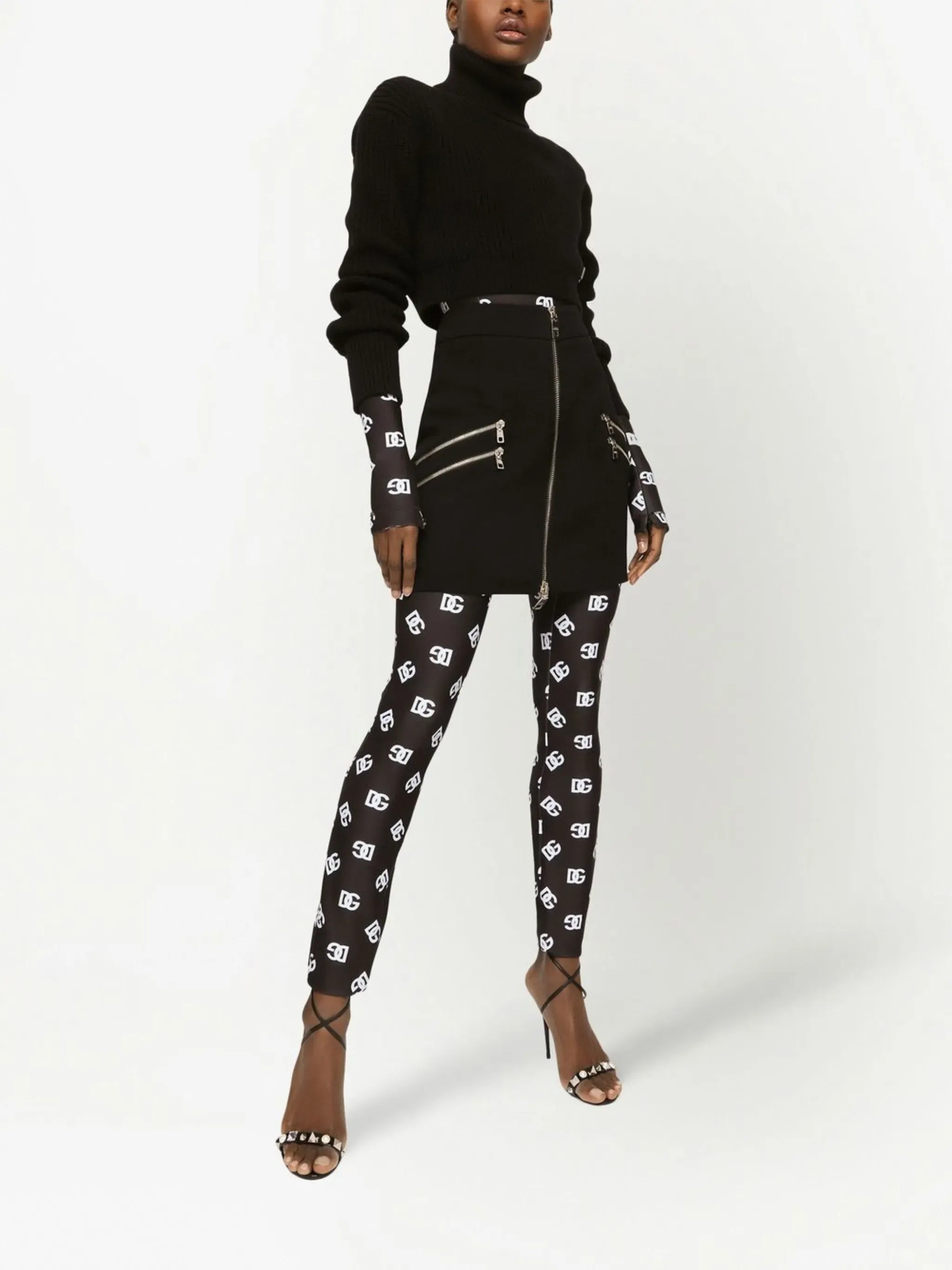 Dolce & Gabbana Zip-Detail Mini Skirt