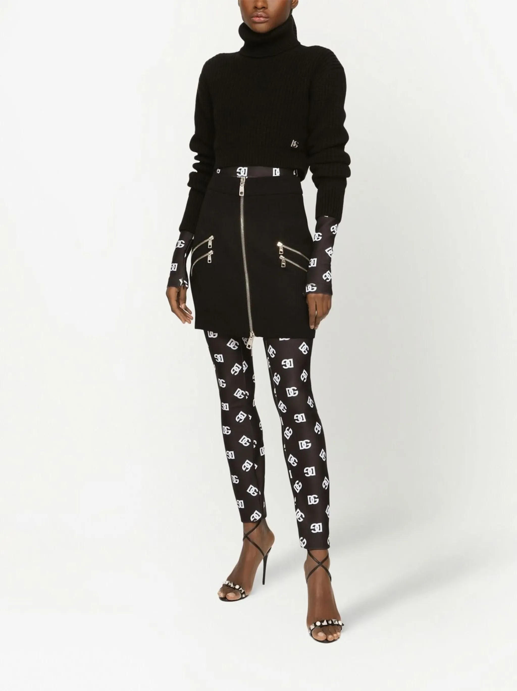 Dolce & Gabbana Zip-Detail Mini Skirt