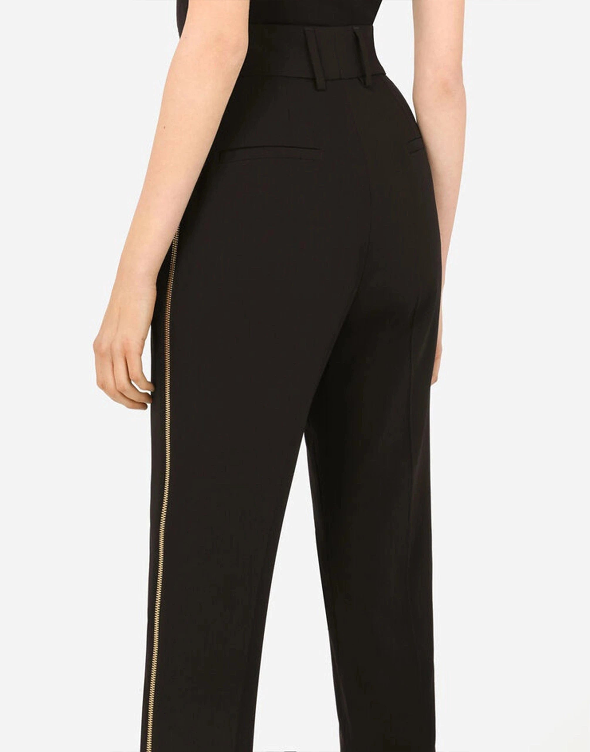 Dolce & Gabbana ジップファーストクロップドウールパンツ Dolce & Gabbana ジップファーストクロップドウールパンツ