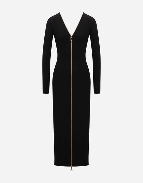 zip front bodycon dress Dolce & Gabbana Size:EU 41 / US 10 making it the ultimate Hawaii SHEIN Lady Women's Elegant