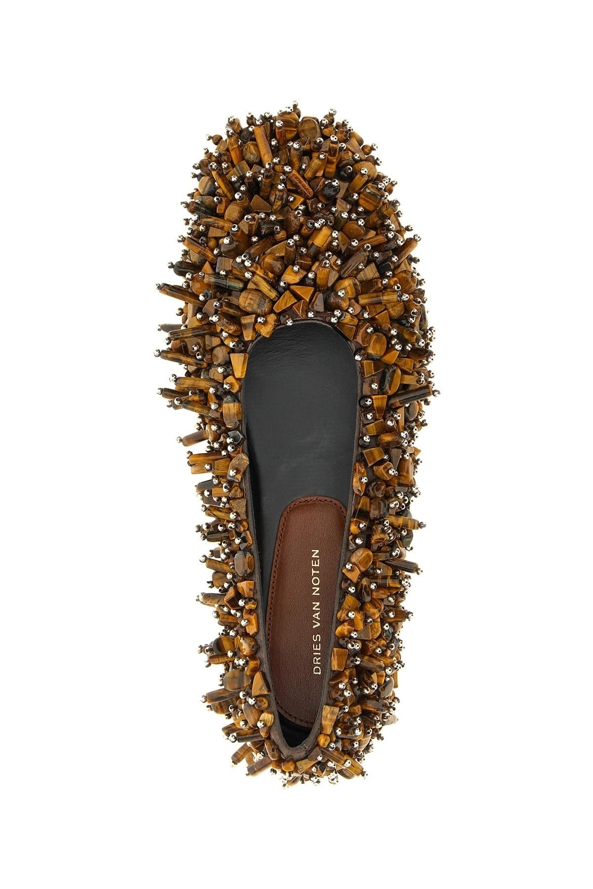 Dries Van Noten Dries Van Noten Beaded Square Toe Ballet Flats