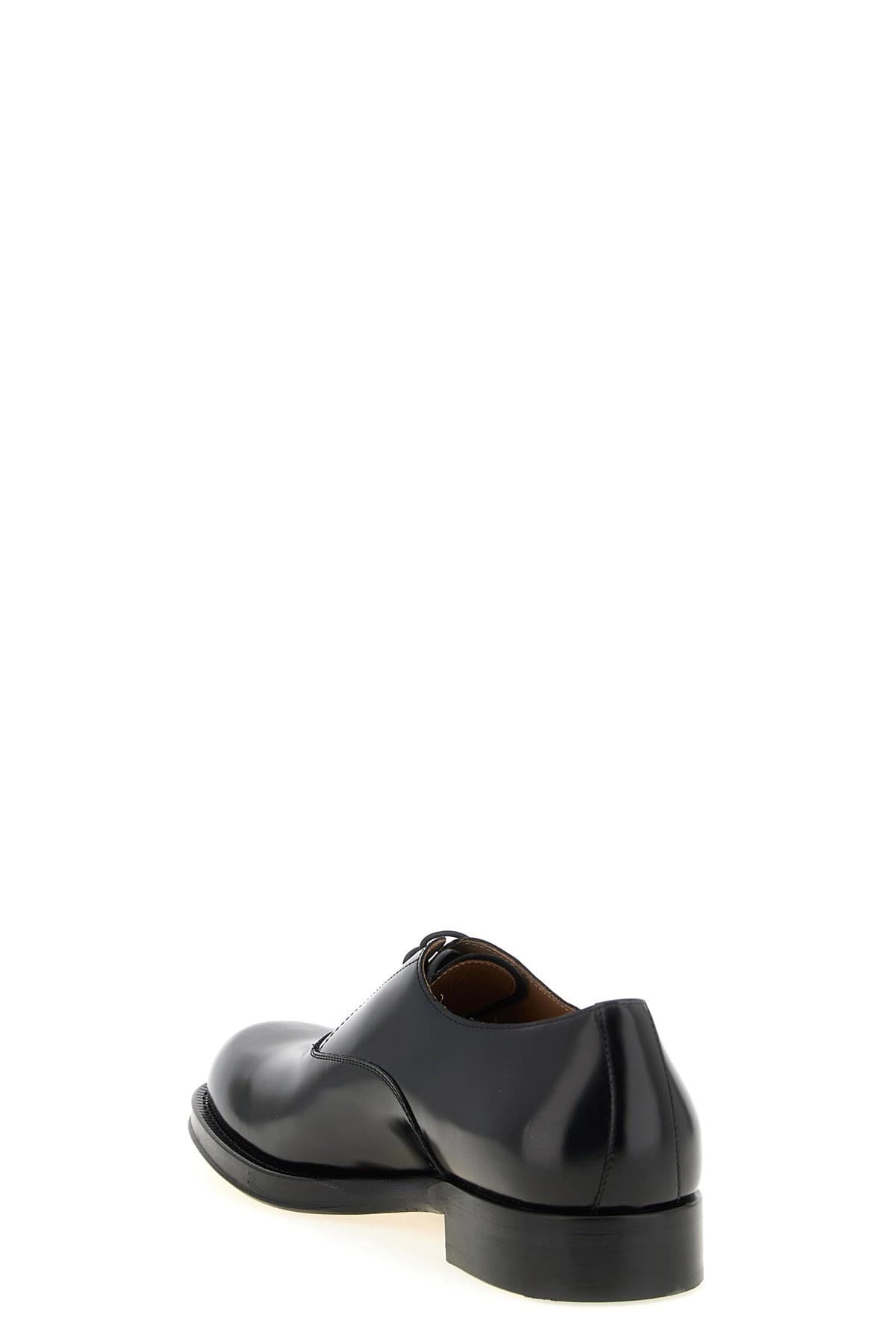 Dries Van Noten Dries Van Noten Black Leather Derby Lace-Up Shoes