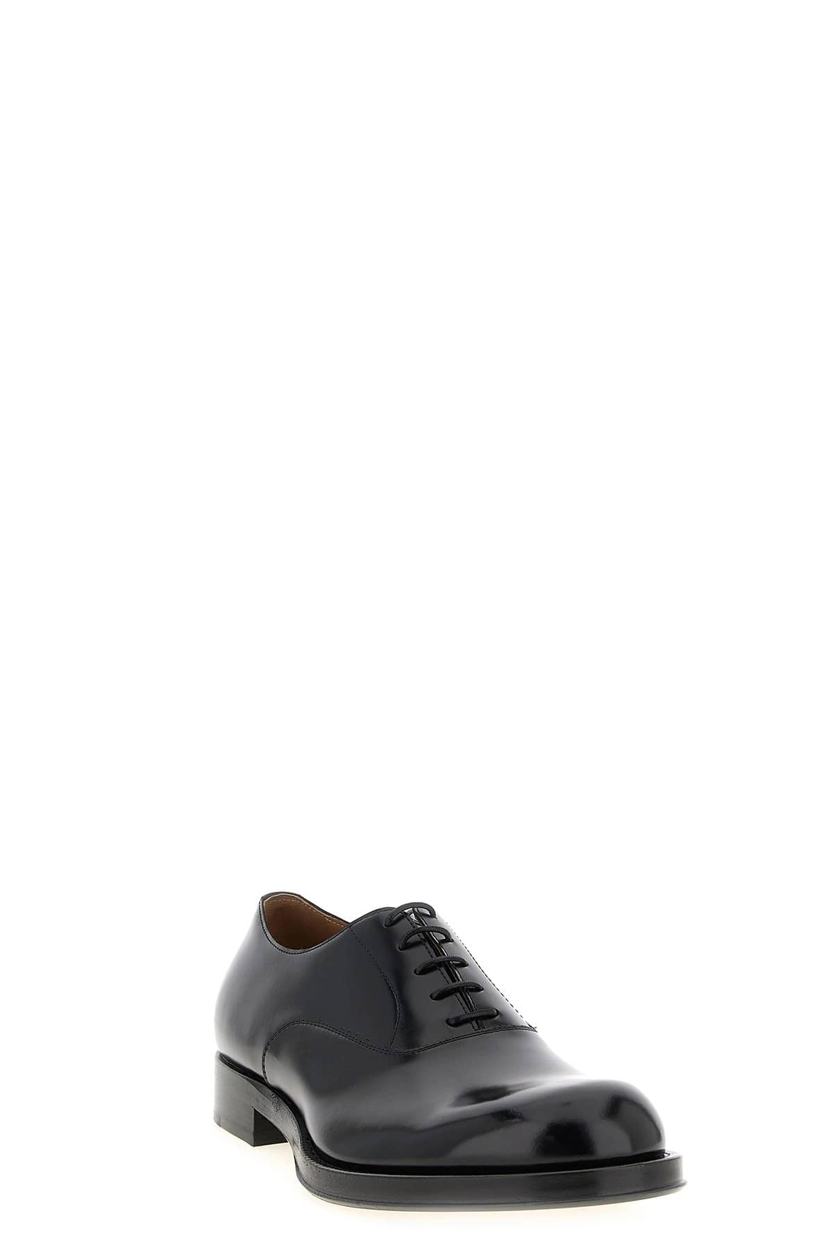 Dries Van Noten Dries Van Noten Black Leather Derby Lace-Up Shoes