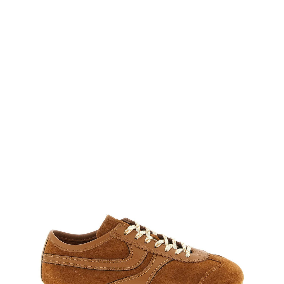 Dries Van Noten ブラウン スカラップ スエード スニーカー | Sendegaro JP