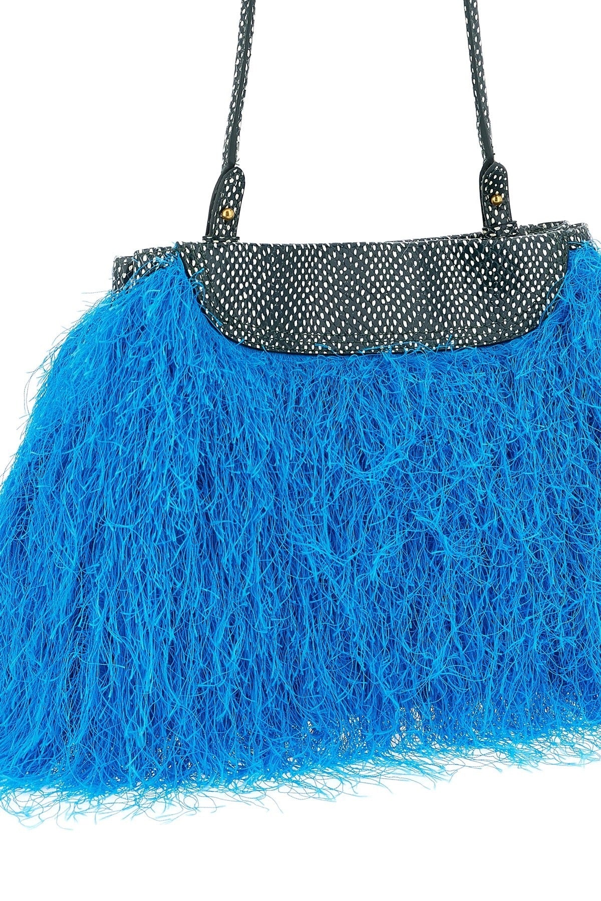 Dries Van Noten Fringed Snake-Print Clutch | Sendegaro FR