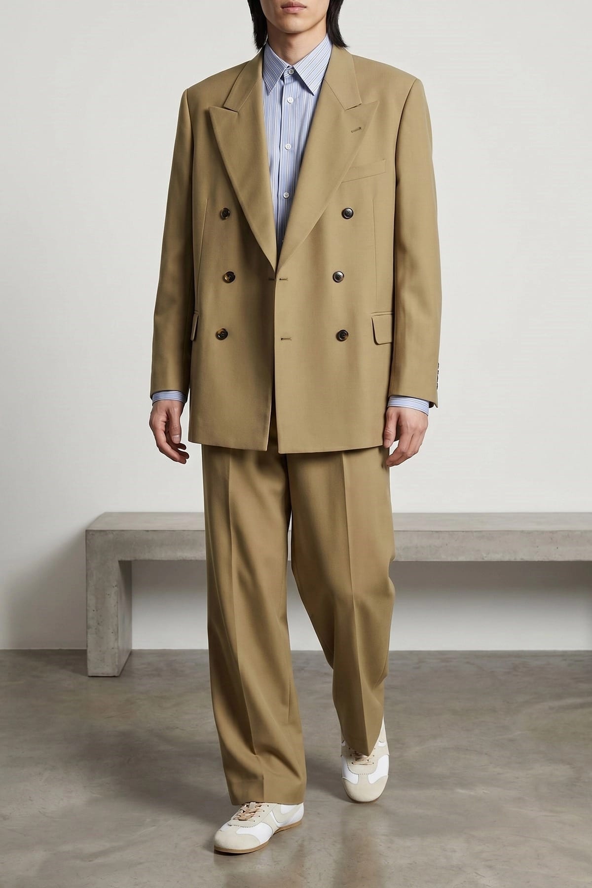Dries Van Noten プレーチェス ビス ウールパンツ | Sendegaro JP