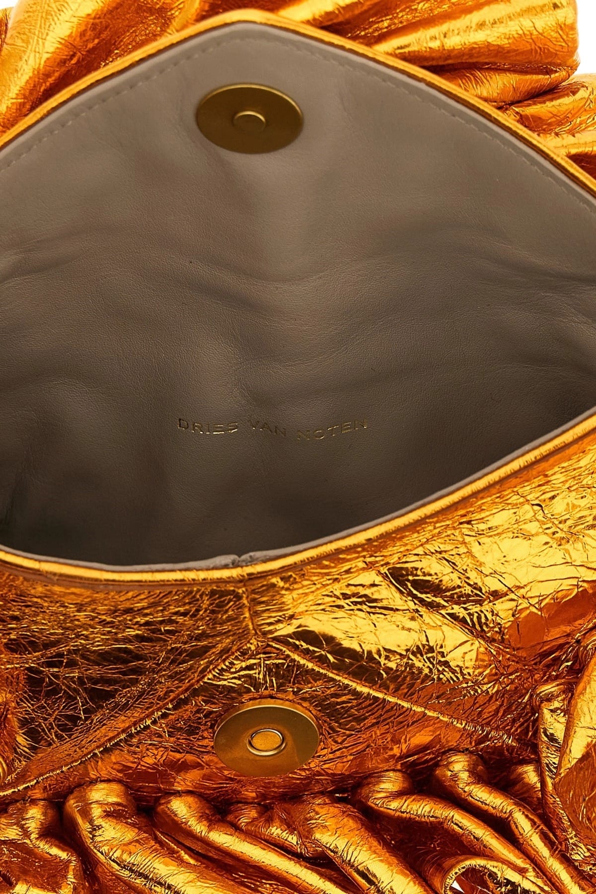 Dries Van Noten Dries Van Noten Ruffle Leather Clutch