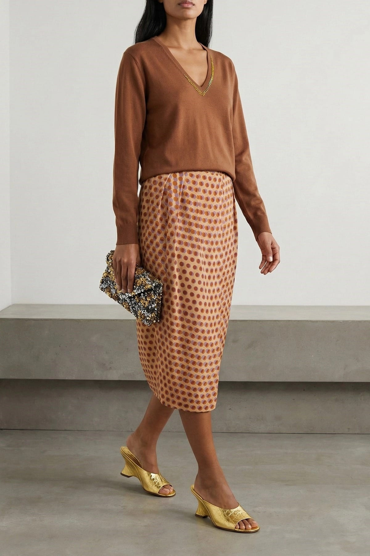 Dries Van Noten Saronga Bis Silk Skirt | Sendegaro IT