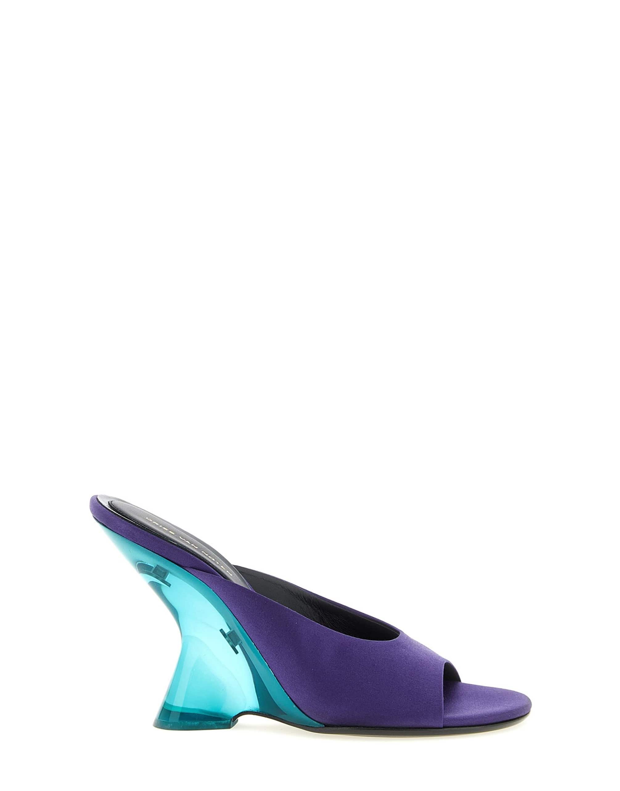 Dries Van Noten Dries Van Noten Satin Wedge Mules