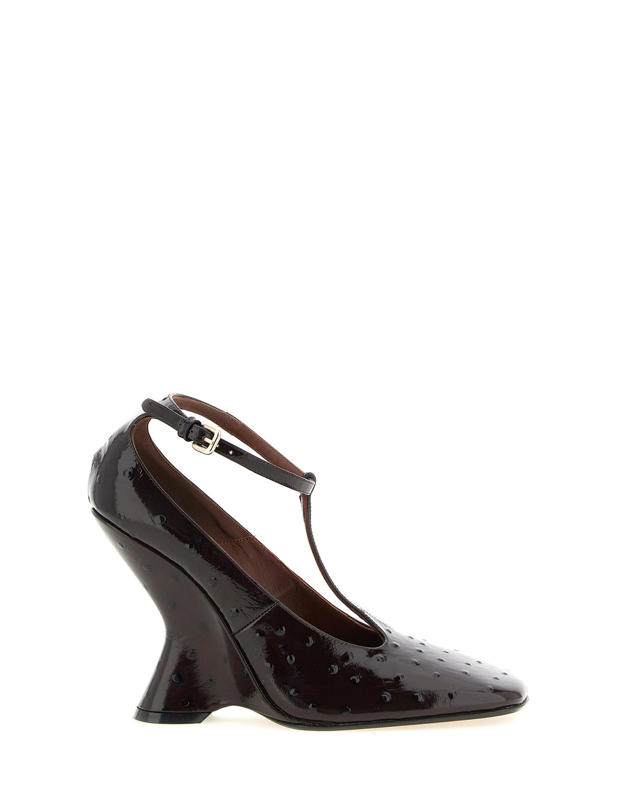 حذاء بكعب إسفيني منحوت من Dries Van Noten