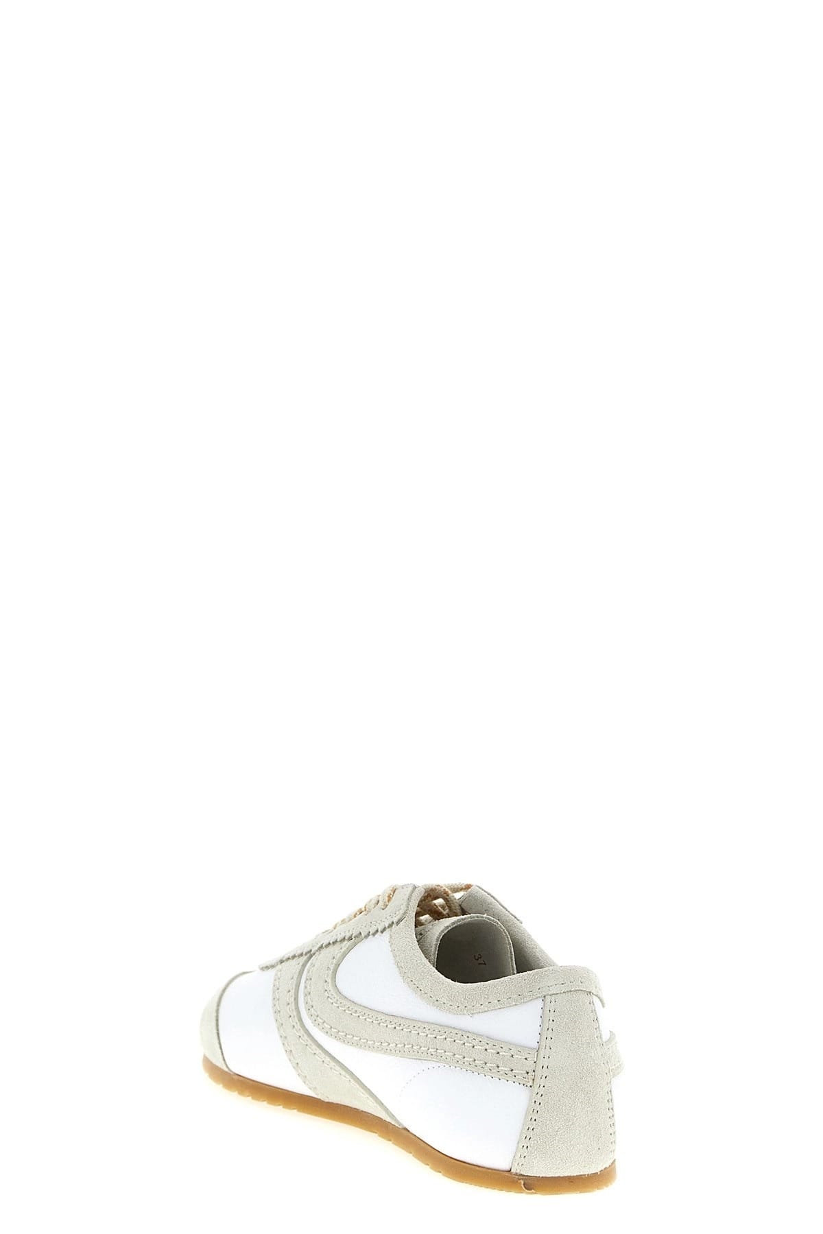 Dries Van Noten Dries Van Noten Suede Sneakers With Scalloped Edges