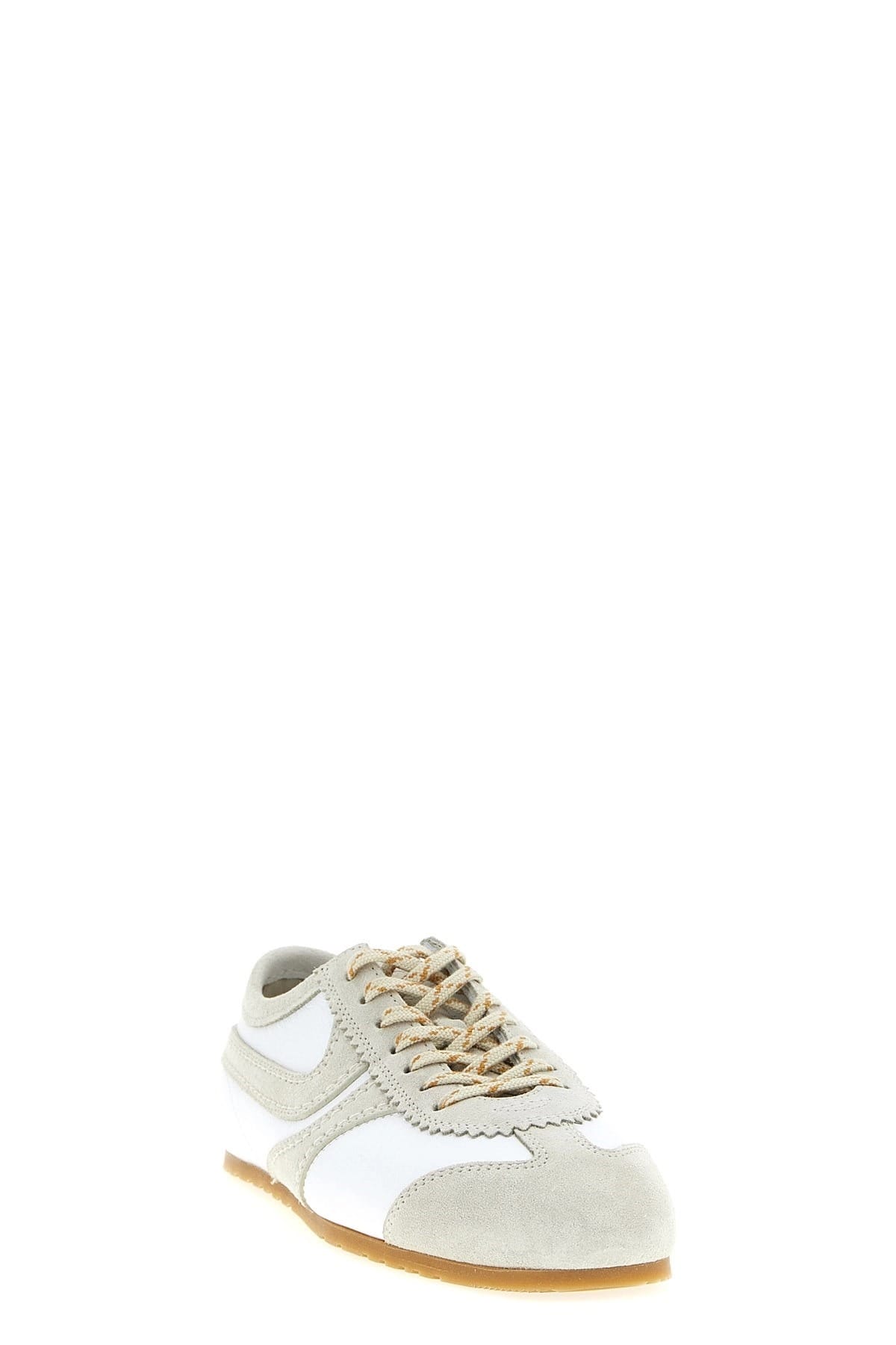 Dries Van Noten Dries Van Noten Suede Sneakers With Scalloped Edges