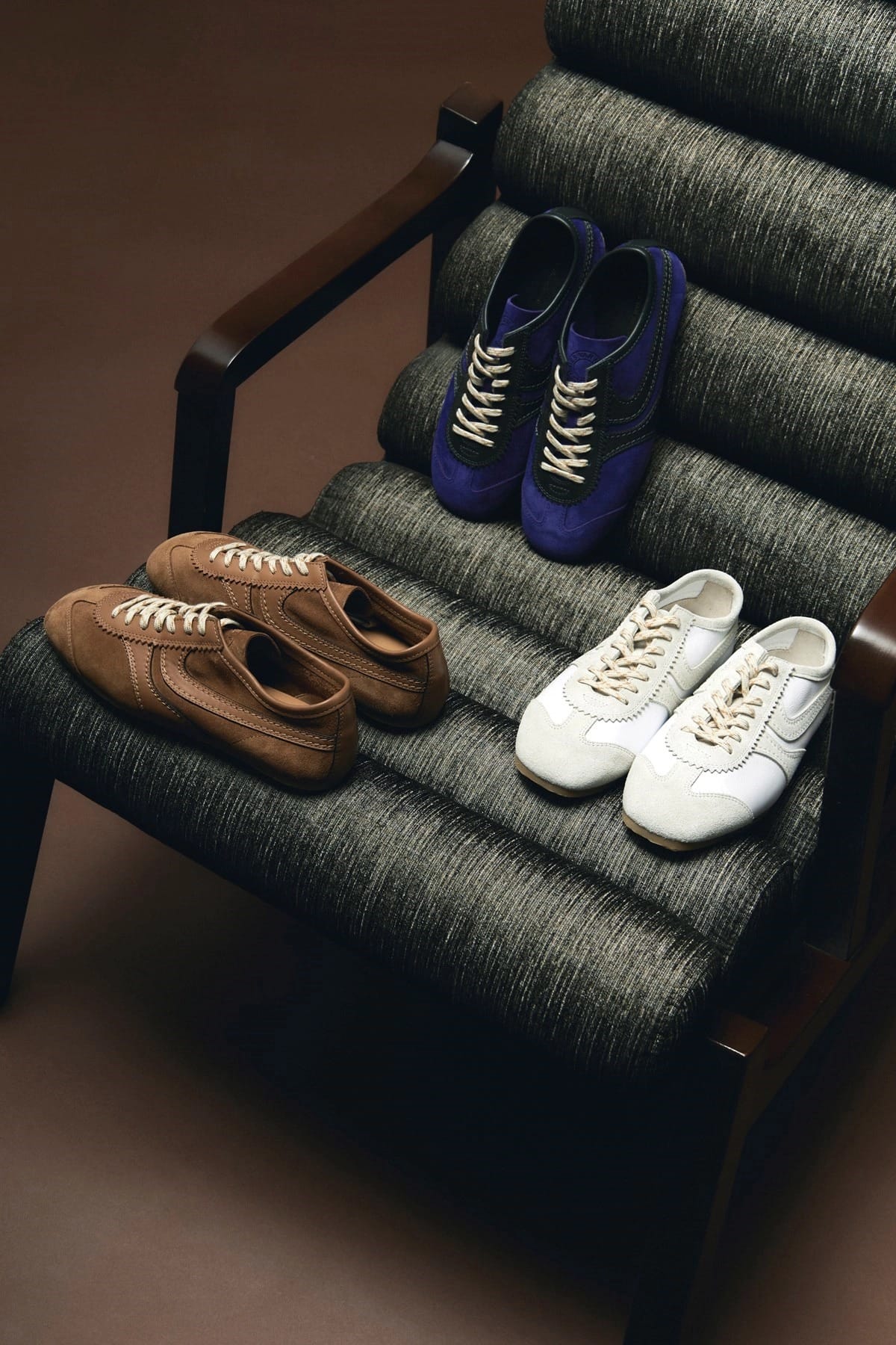 Dries Van Noten Wildleder-Sneaker mit gewellten Kanten - alternate view