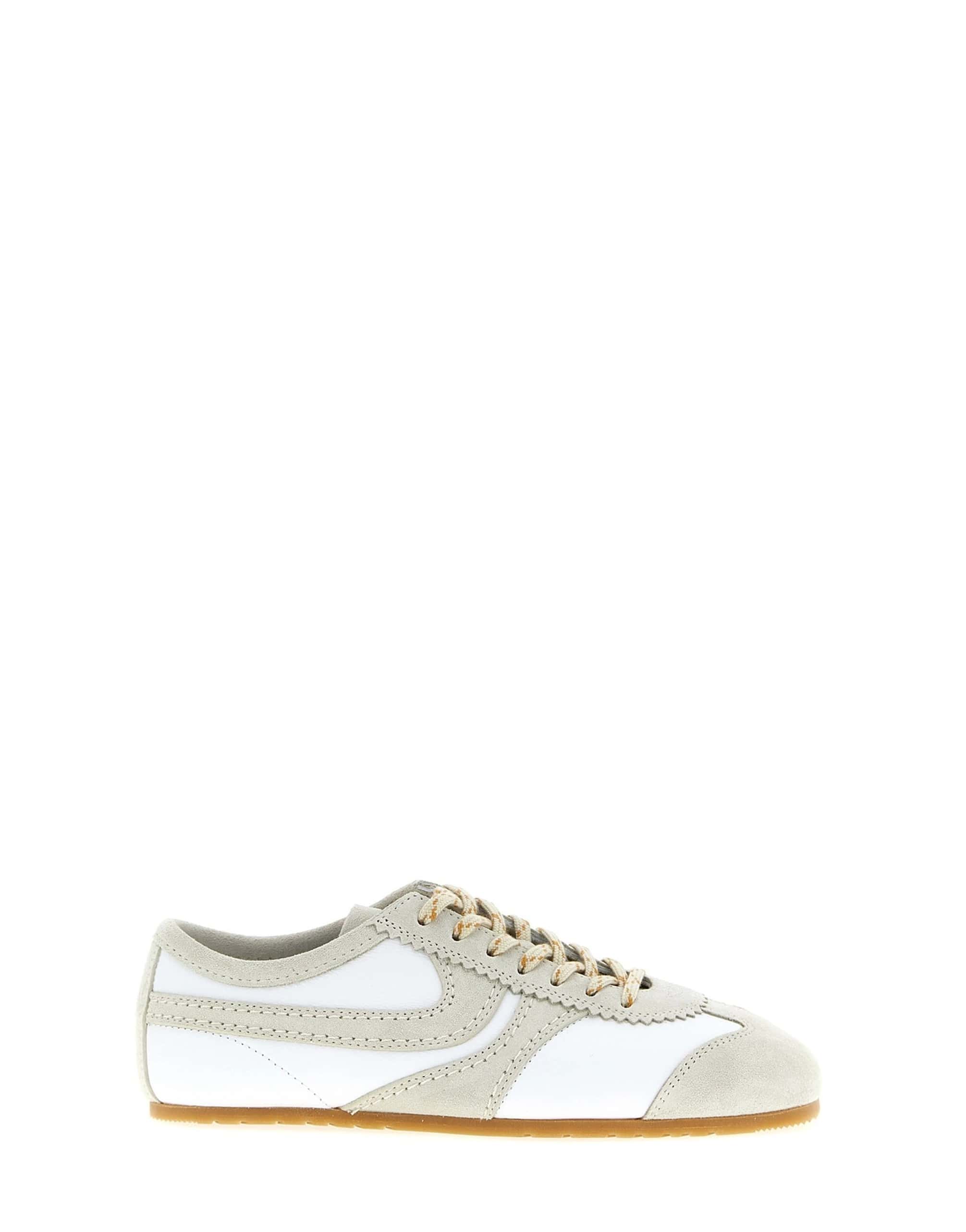 Dries Van Noten Dries Van Noten Suede Sneakers With Scalloped Edges