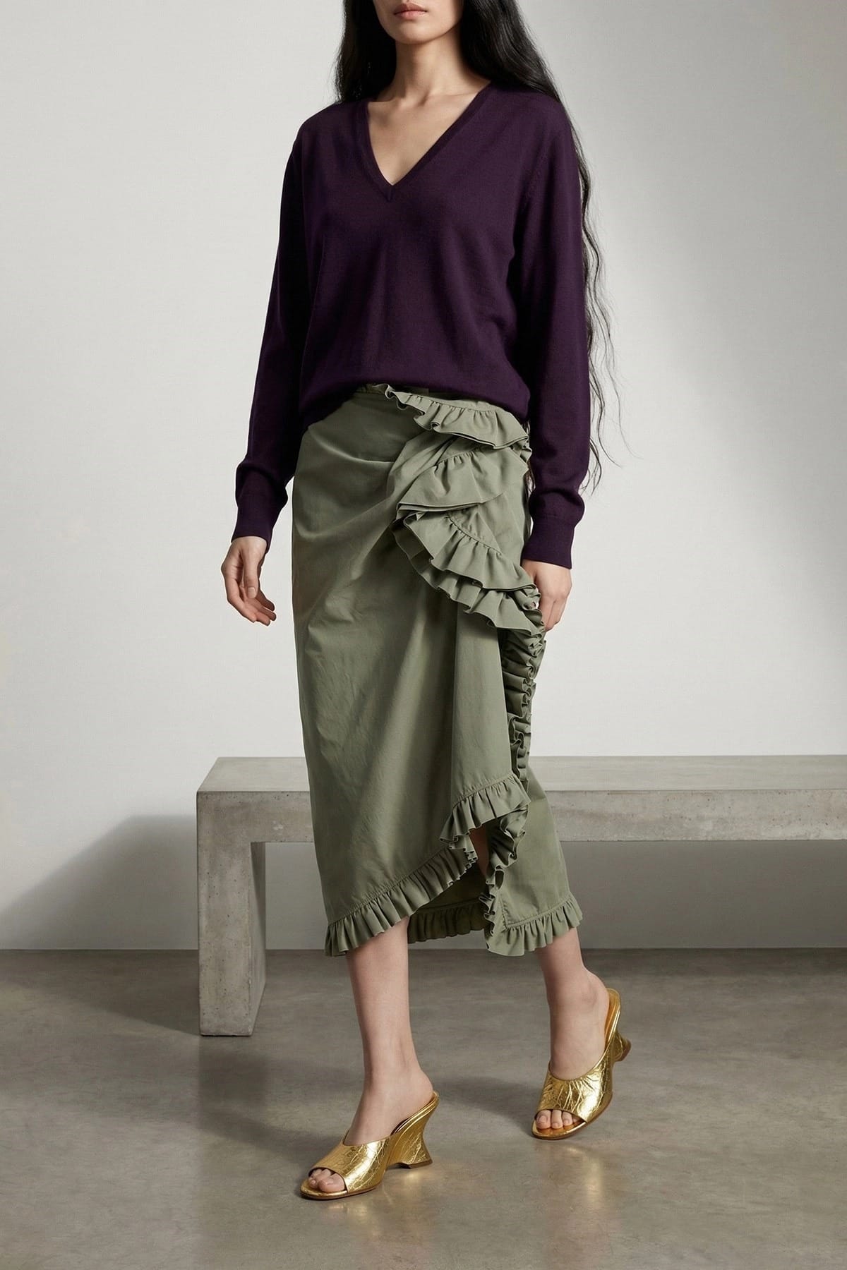 Dries Van Noten Pull à col en V Tuomas - alternate view