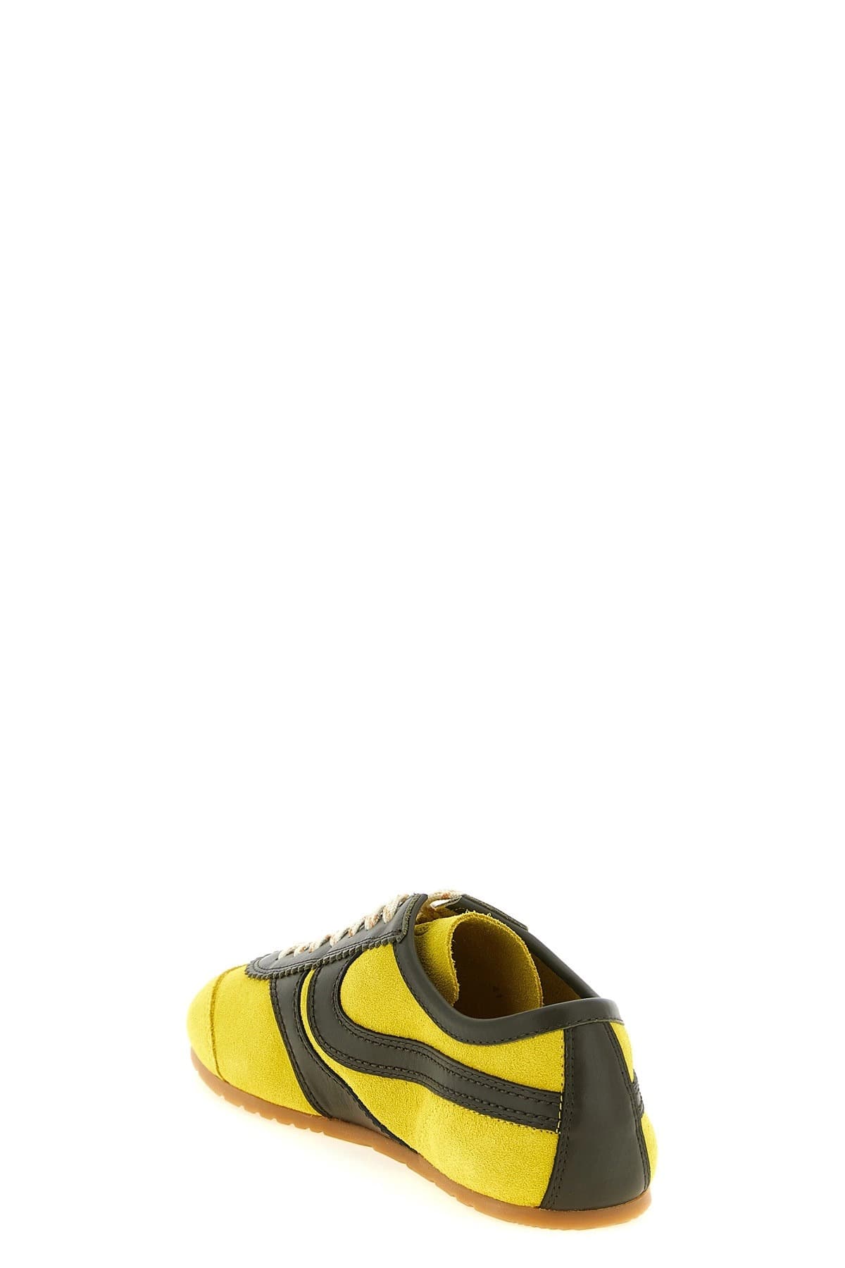 Dries Van Noten Dries Van Noten Yellow Suede Sneakers