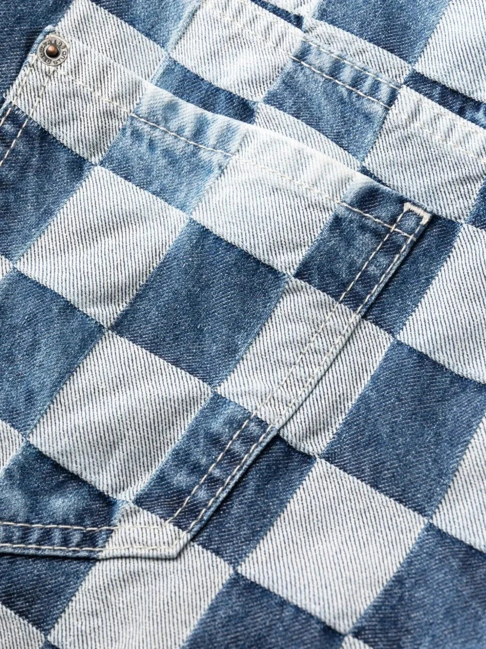 Dsquared² Checkerboard Straight-Leg Jeans