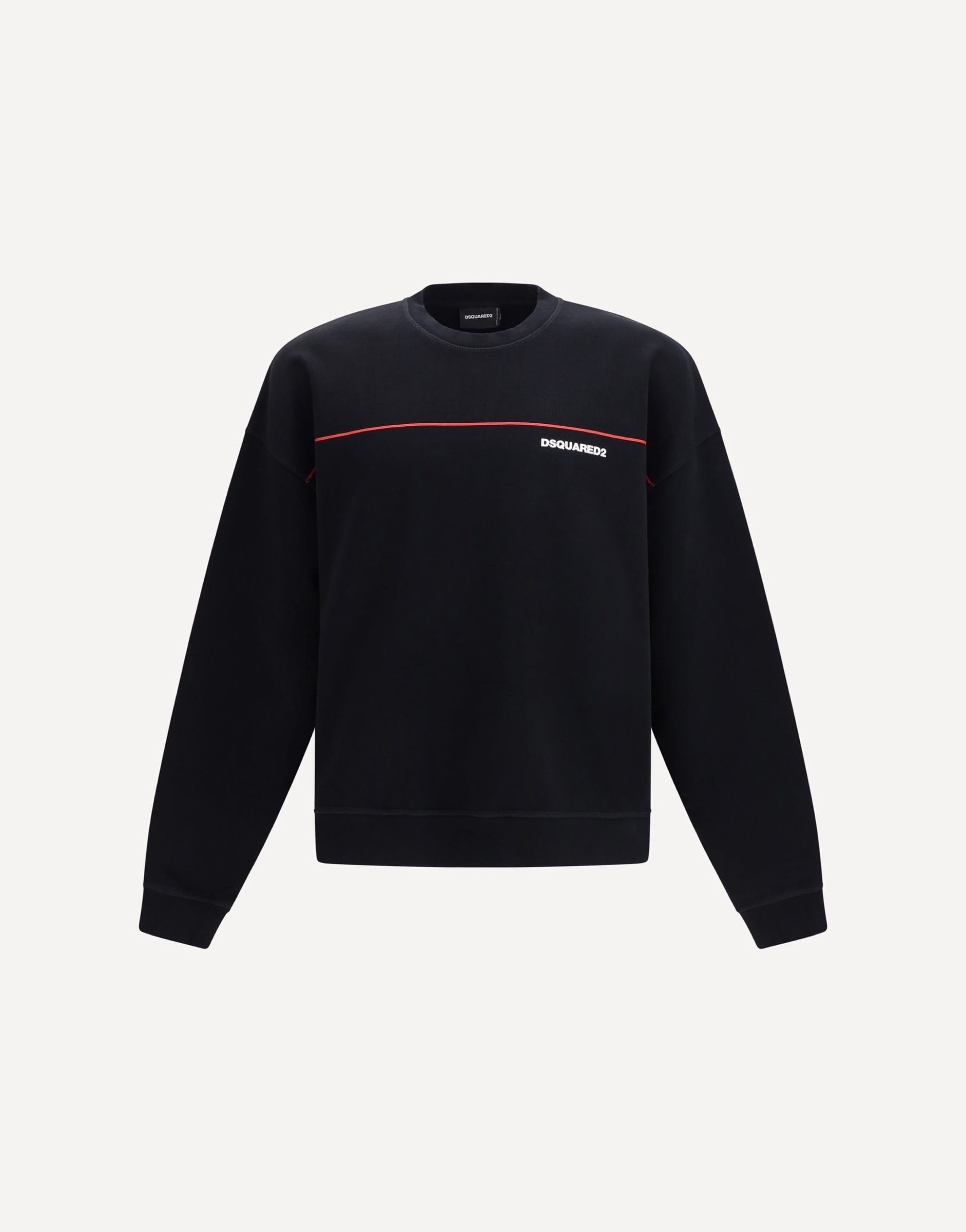 Dsquared² Cotton Crew Neck Sweatshirt With Logo Print