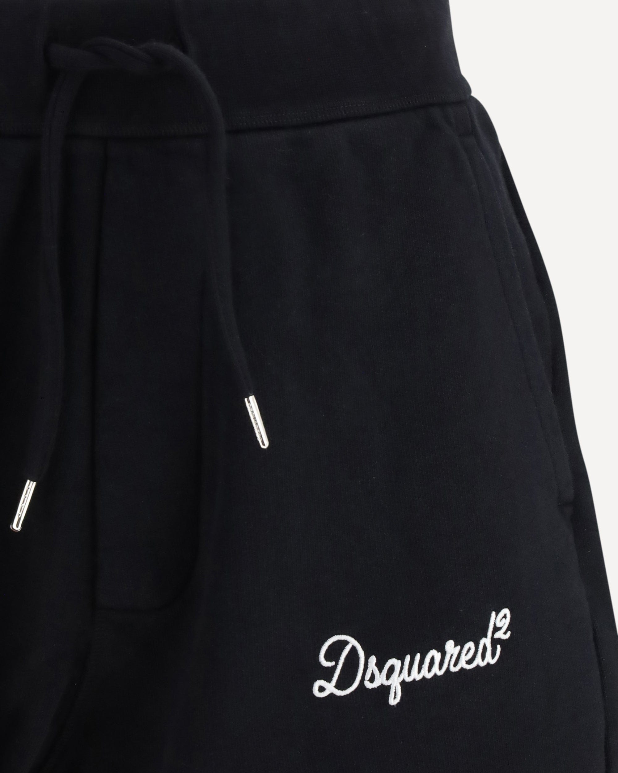 Dsquared² Embroidered Logo Cotton Shorts