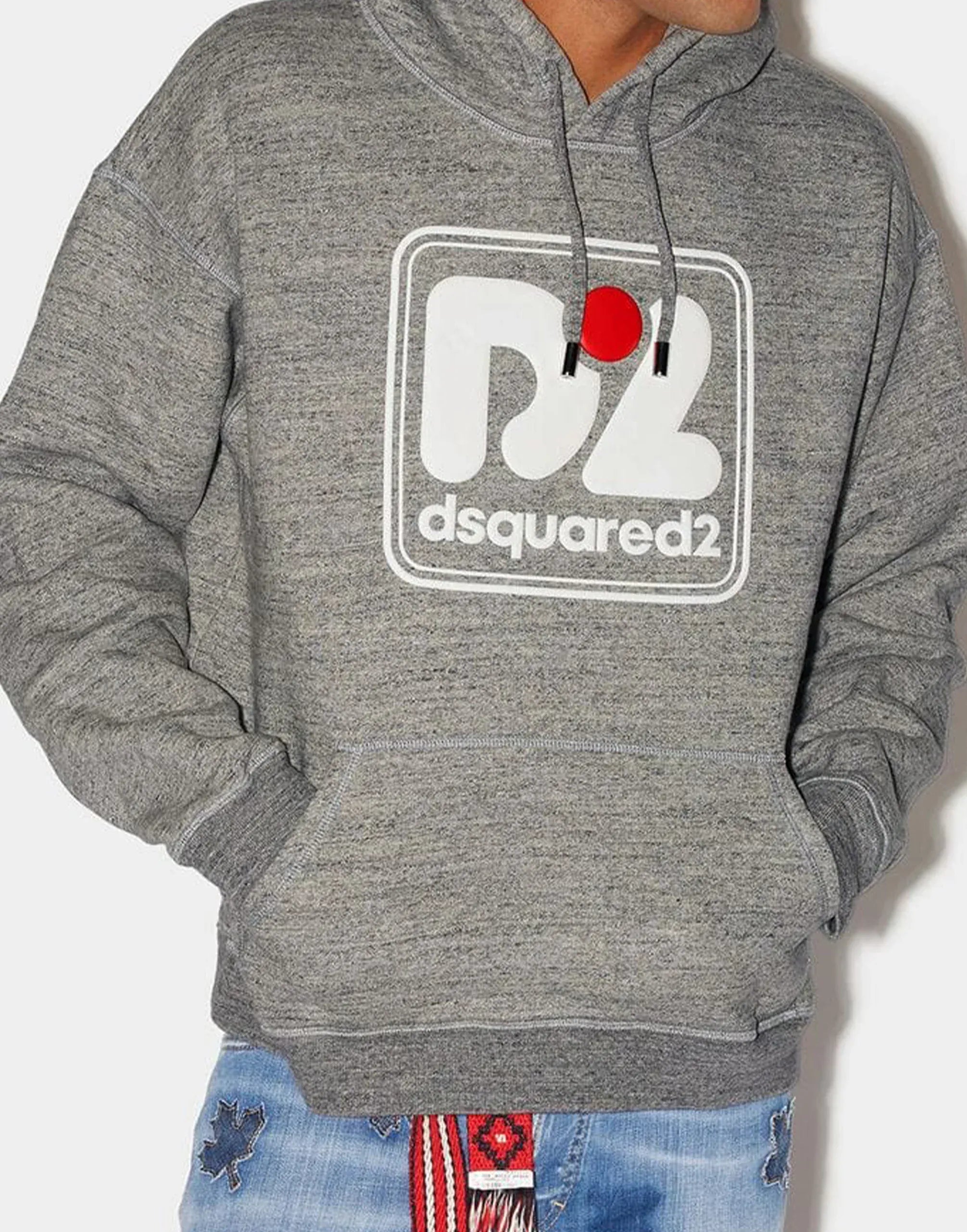 Dsquared² Logo-Print Cotton Hoodie - alternate view